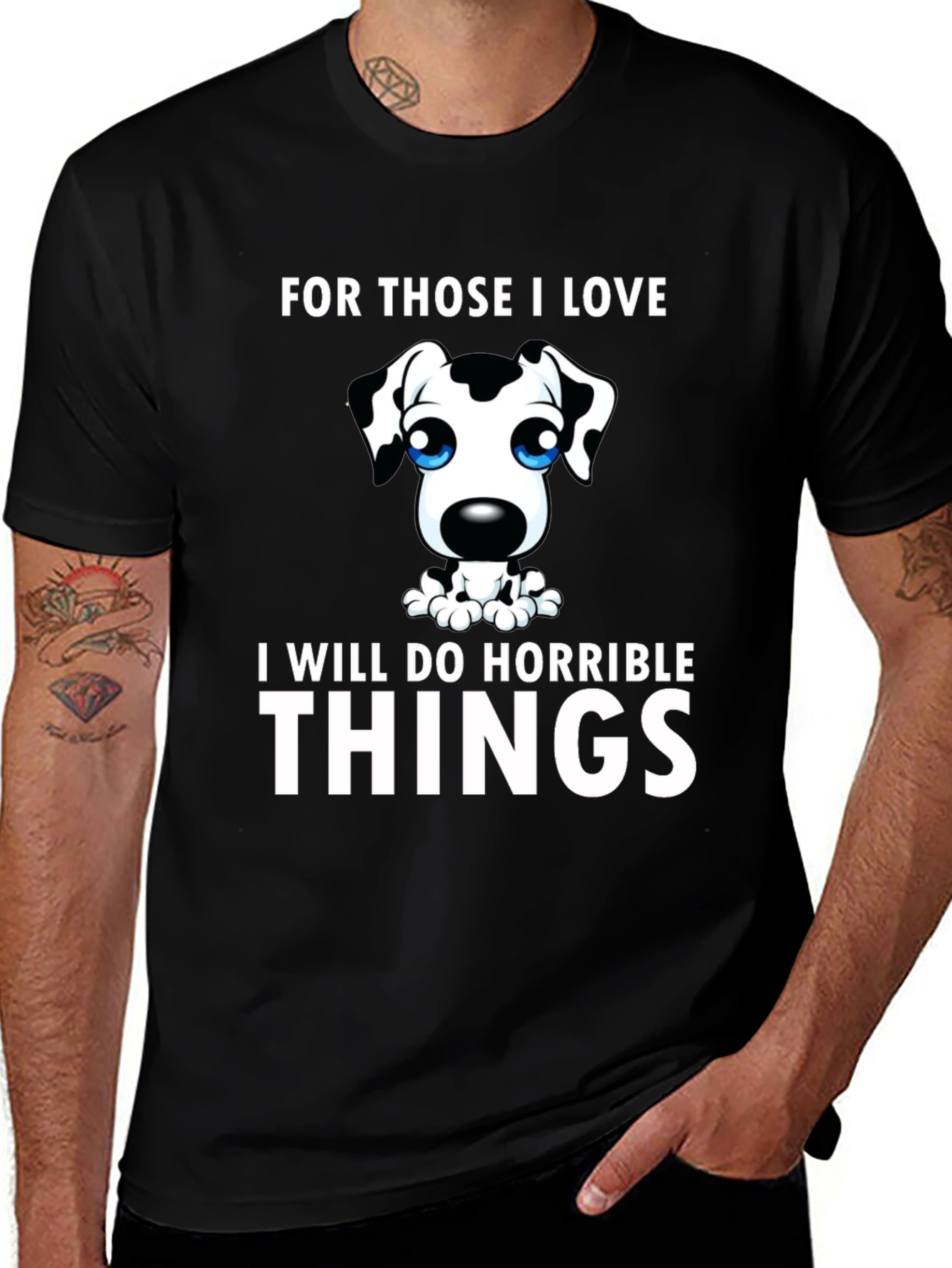 Variant 25 of Dog Lover T-Shirt - I Will Do Horrible Things