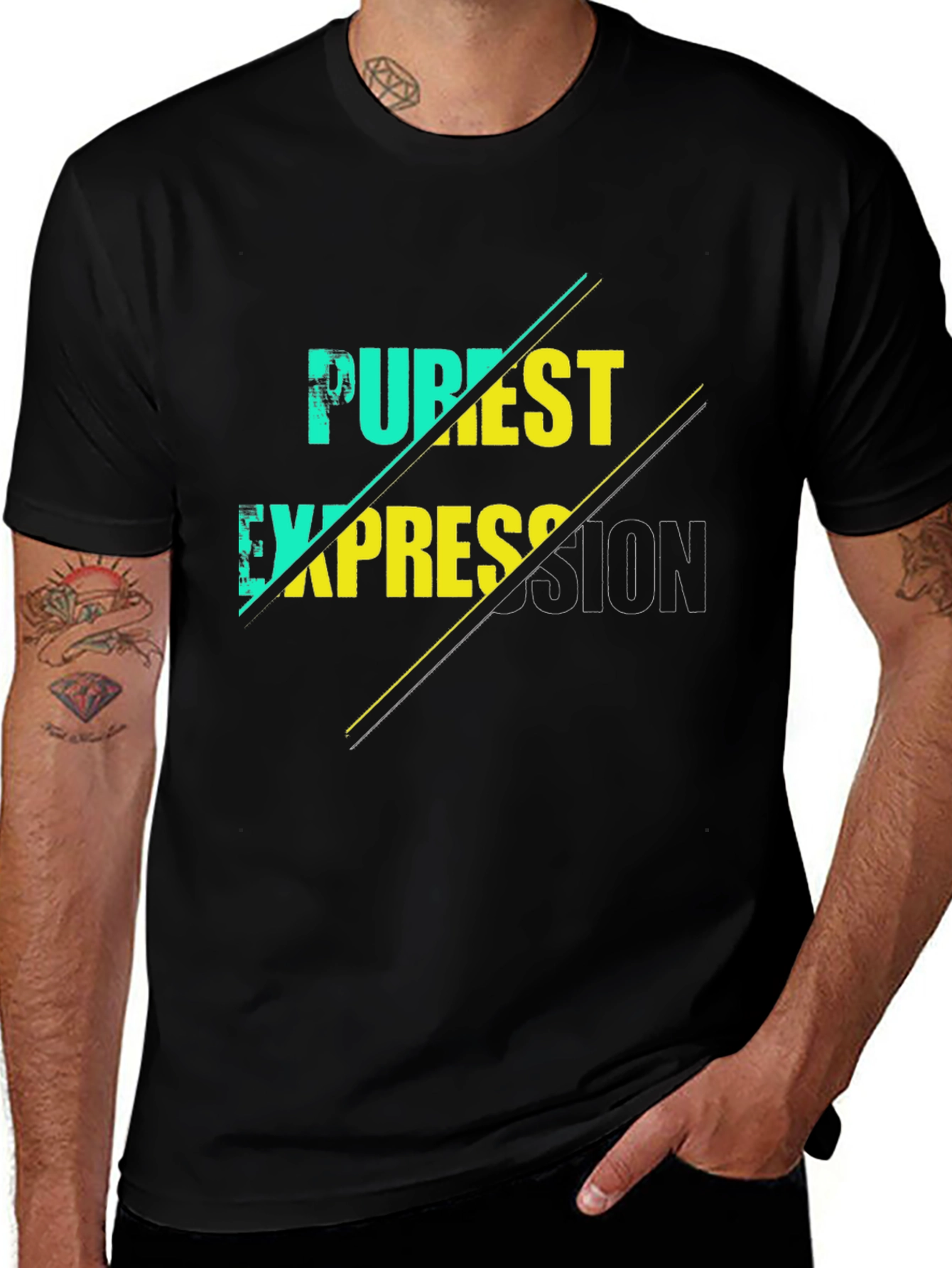 Variant 21 of Purest Expression Graphic T-Shirt - Black
