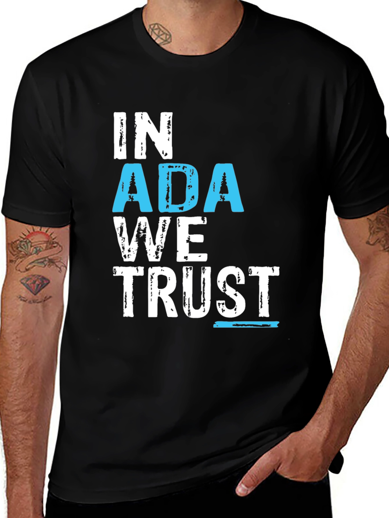 In ADA We Trust T-Shirt - Disability Rights Advocacy Tee