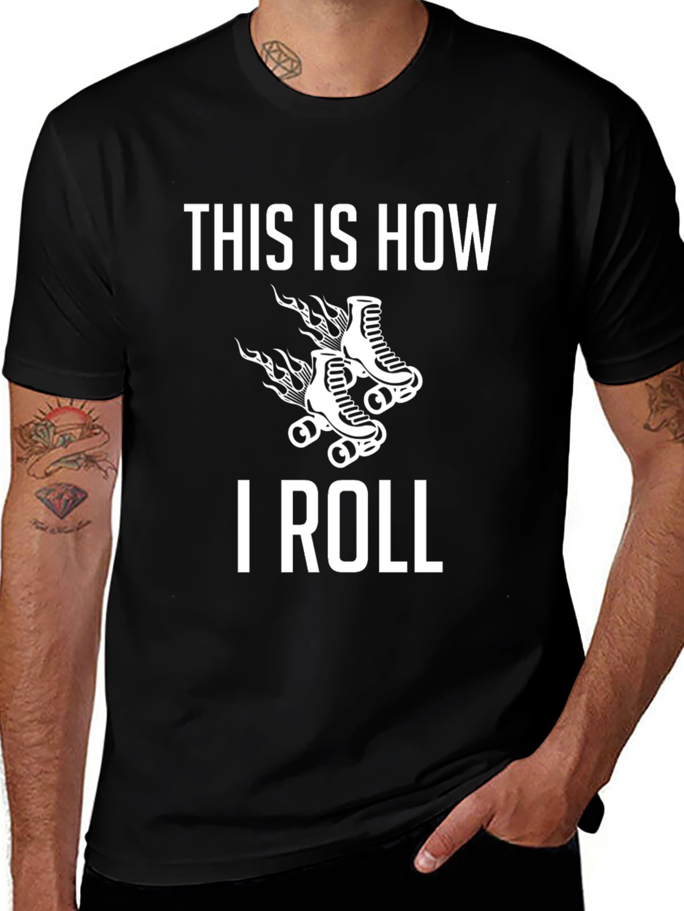 Variant 7 of This Is How I Roll Roller Skate Graphic T-Shirt