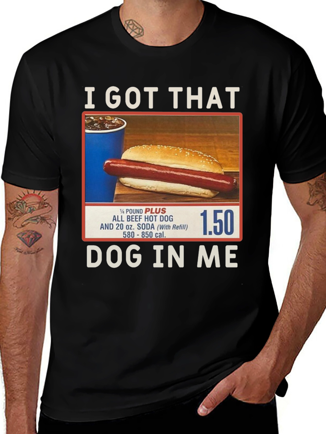 Variant 21 of I Got That Dog In Me T-Shirt - Hot Dog Graphic Tee