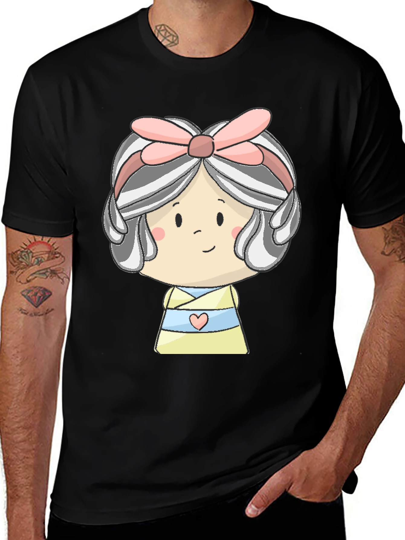 Variant 29 of Cute Cartoon Character Graphic Tee