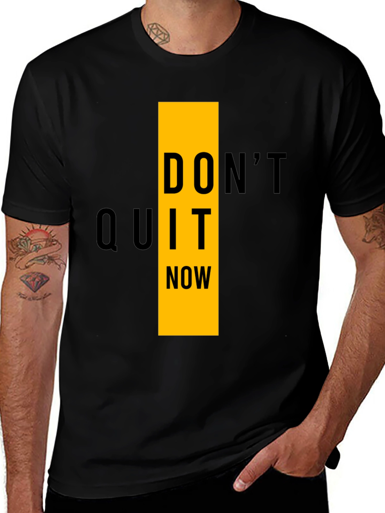 Variant 28 of Motivational Graphic Tee - Don't Quit Now