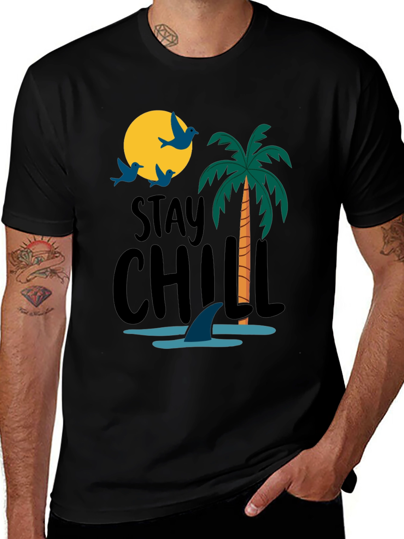 Stay Chill Shark Tee