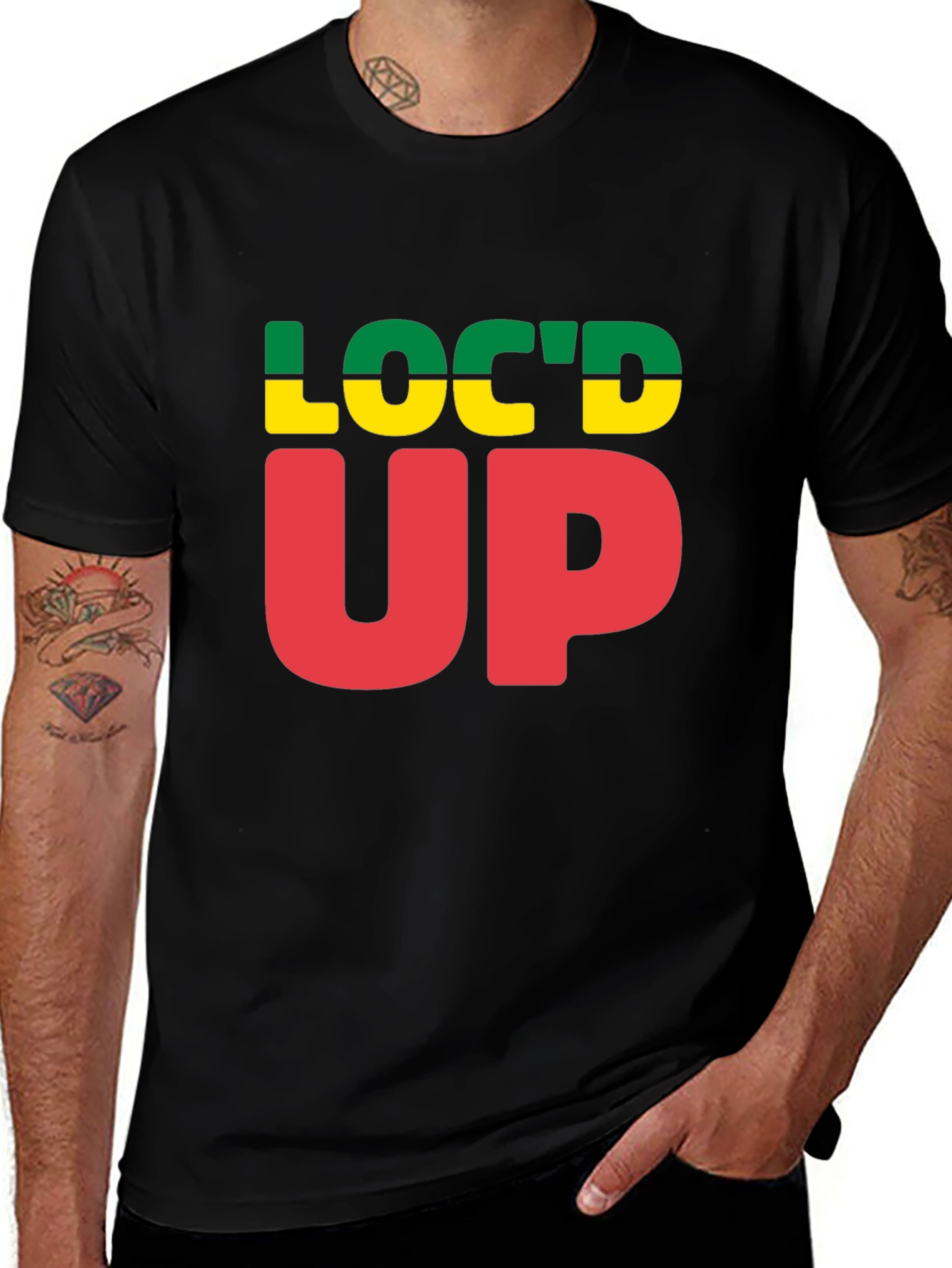 Loc'd Up Graphic Tee - Black T-Shirt
