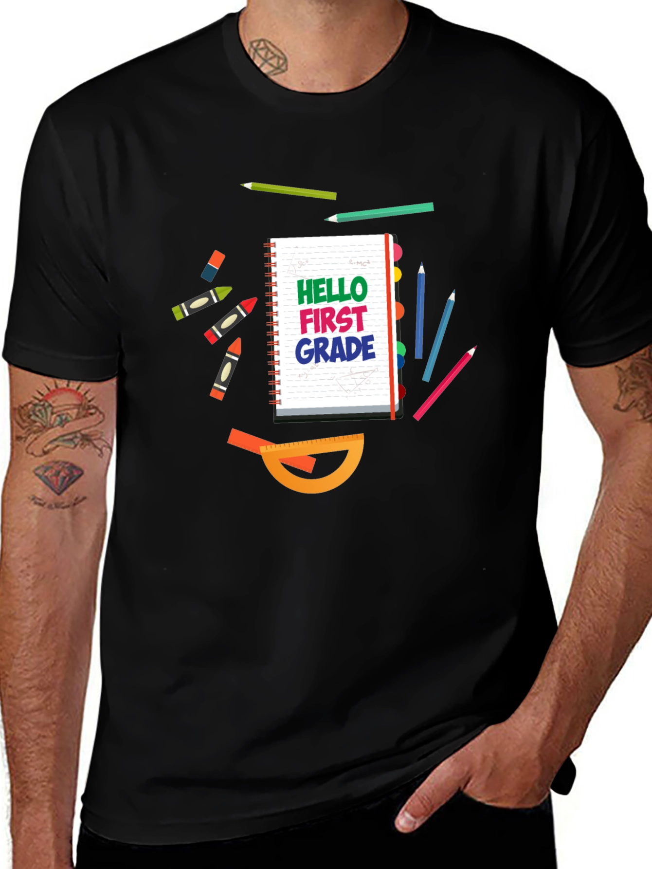 Variant 21 of Hello First Grade T-Shirt