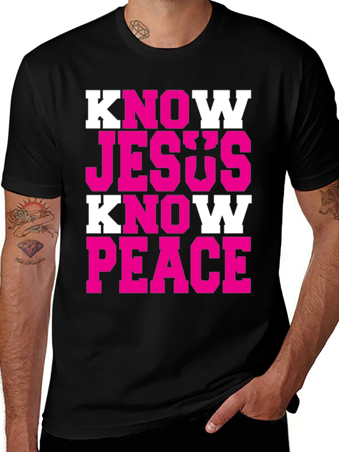 Variant 17 of Know Jesus Know Peace Graphic T-Shirt