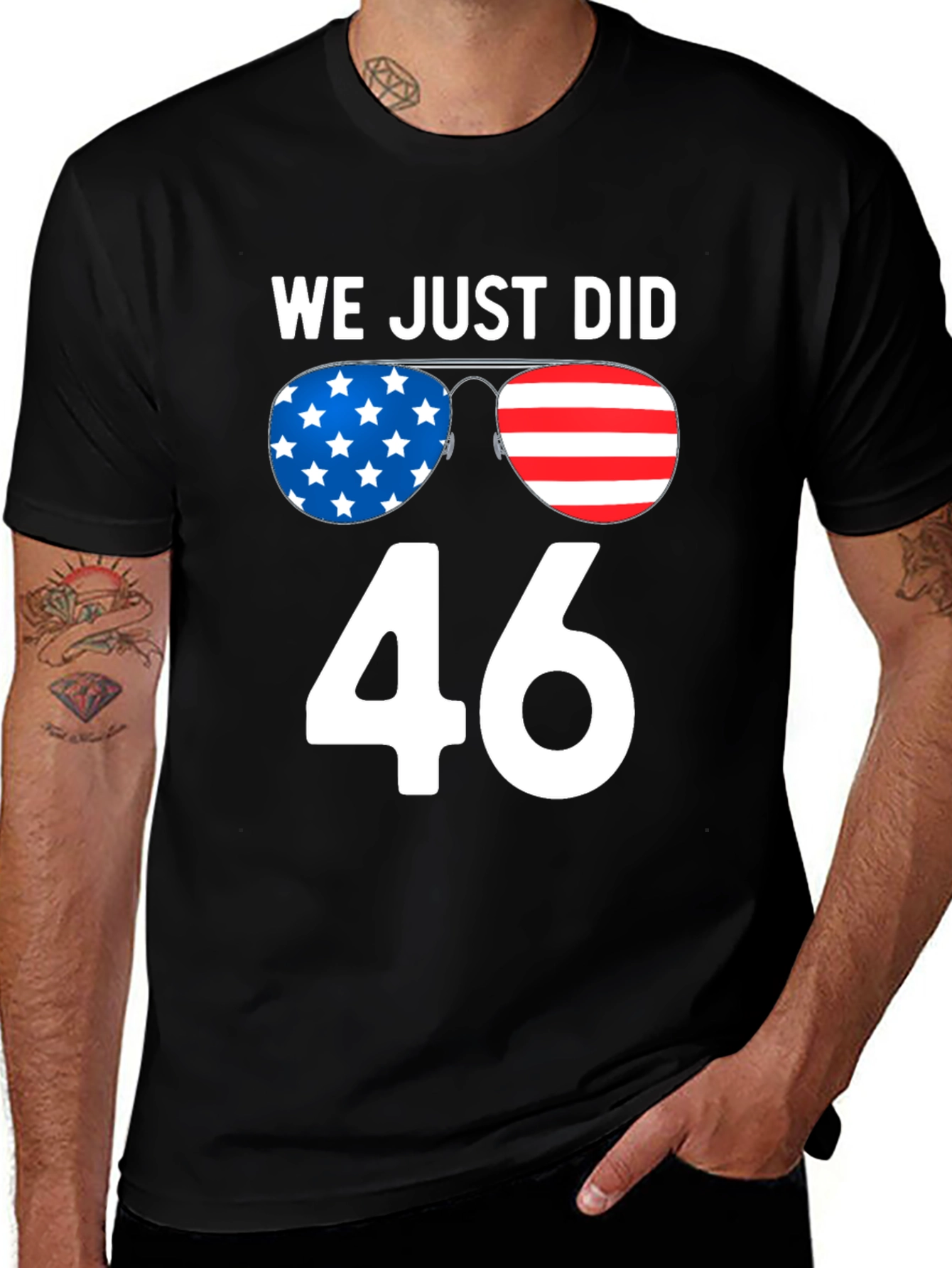 Variant 28 of We Just Did 46 T-Shirt, Patriotic Design