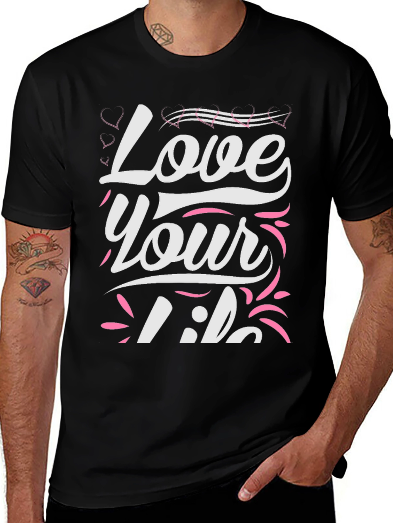 Variant 7 of Love Your Life T-Shirt - Positive Vibes Apparel