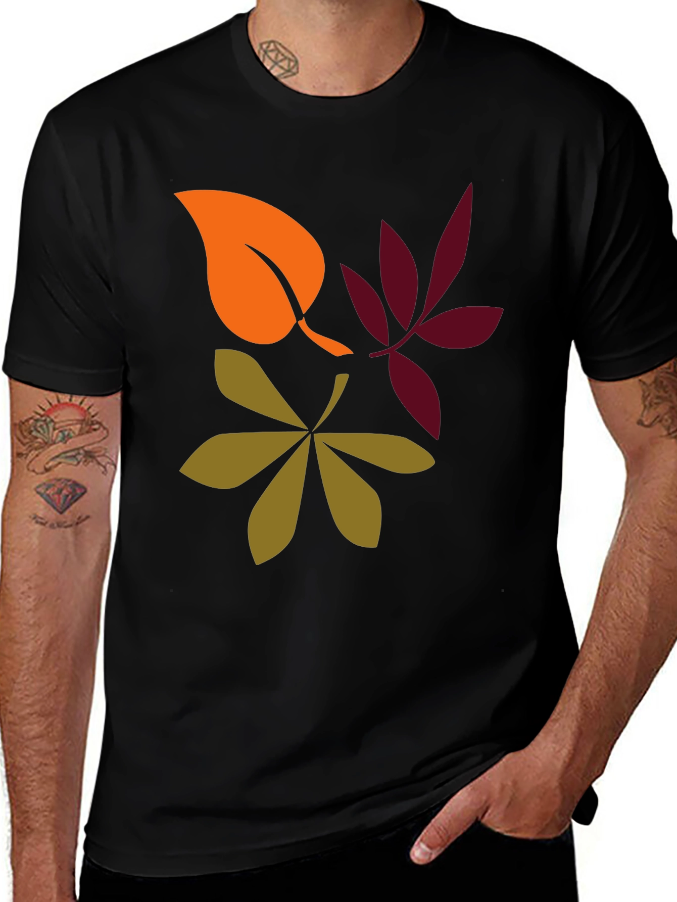 Variant 17 of Autumn Leaf T-Shirt - Nature Inspired Design