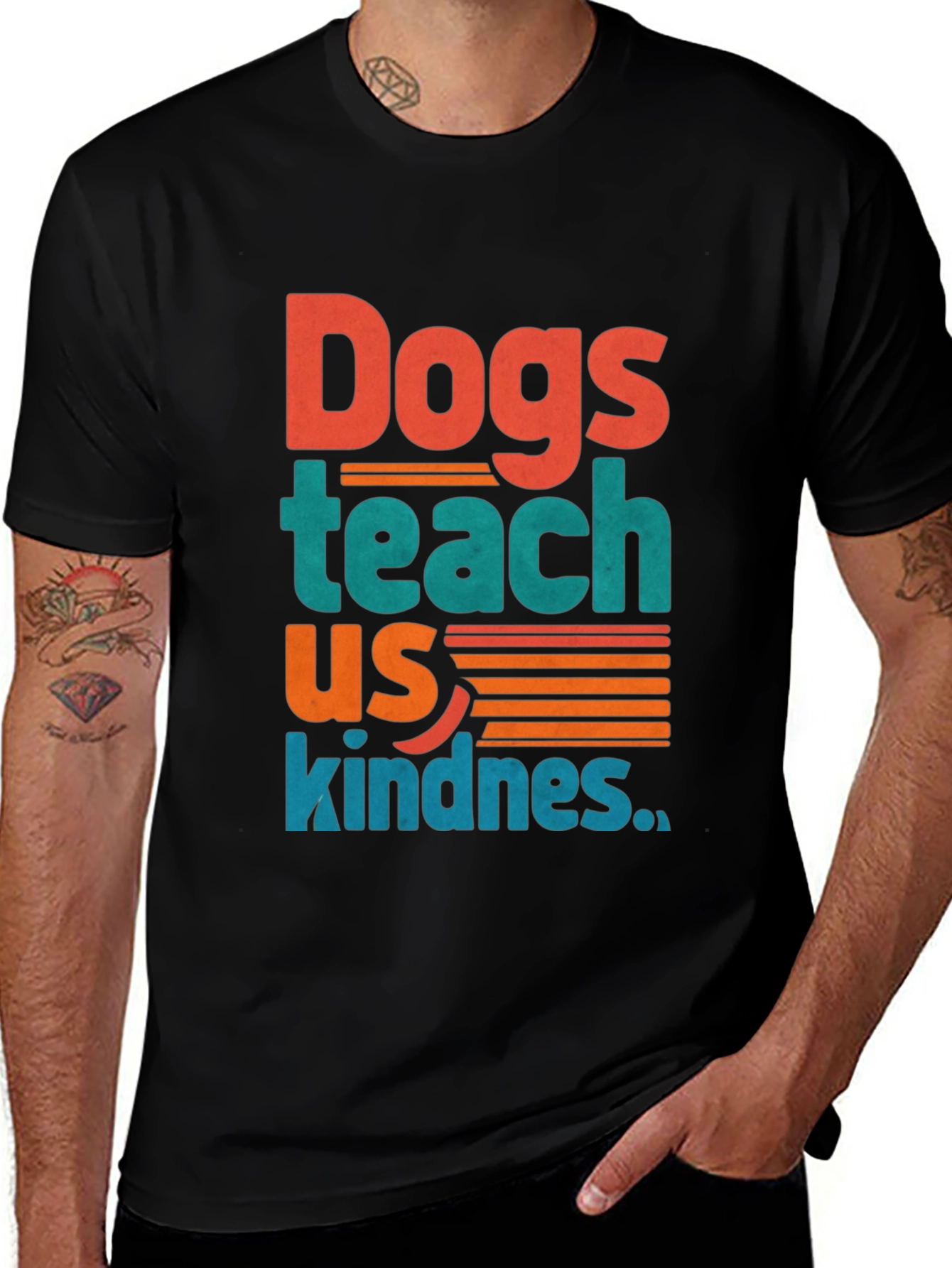 Variant 11 of Dogs Teach Us Kindness Graphic Tee - Unisex