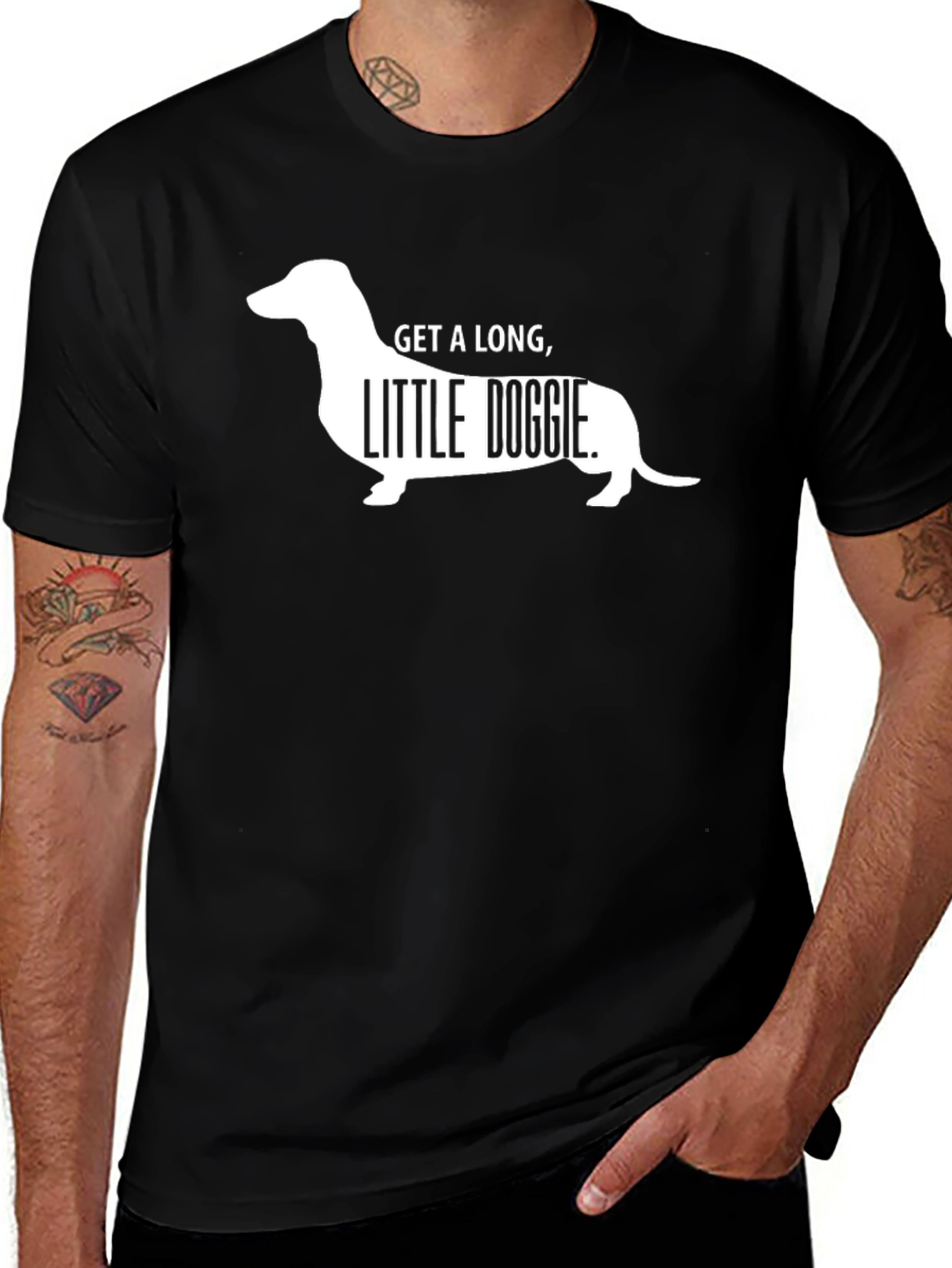 Get a Long Little Doggie Tee - Dachshund T-Shirt