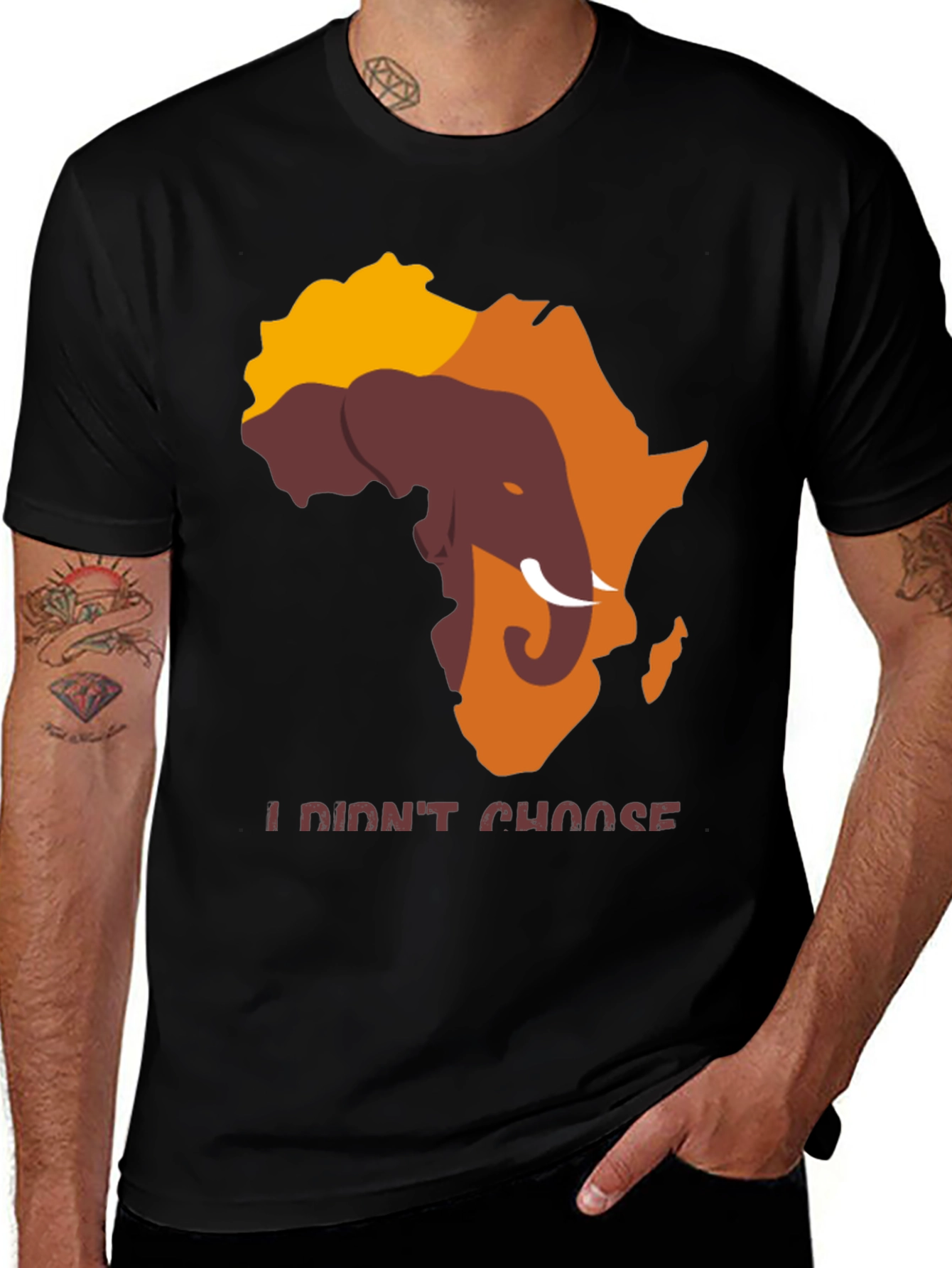 Variant 28 of Africa Elephant Graphic Men's Tee