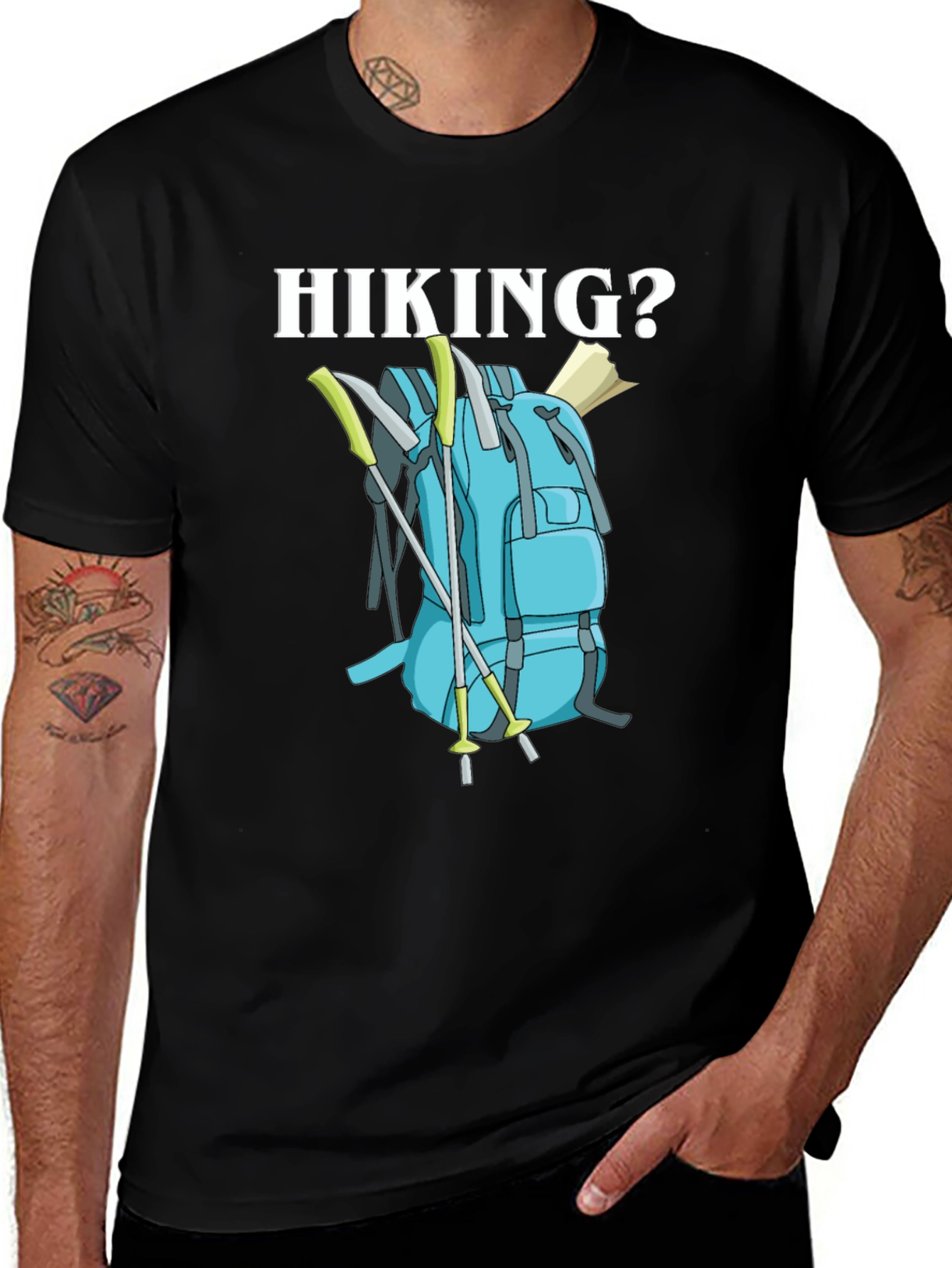 Variant 12 of Hiking Backpack T-Shirt