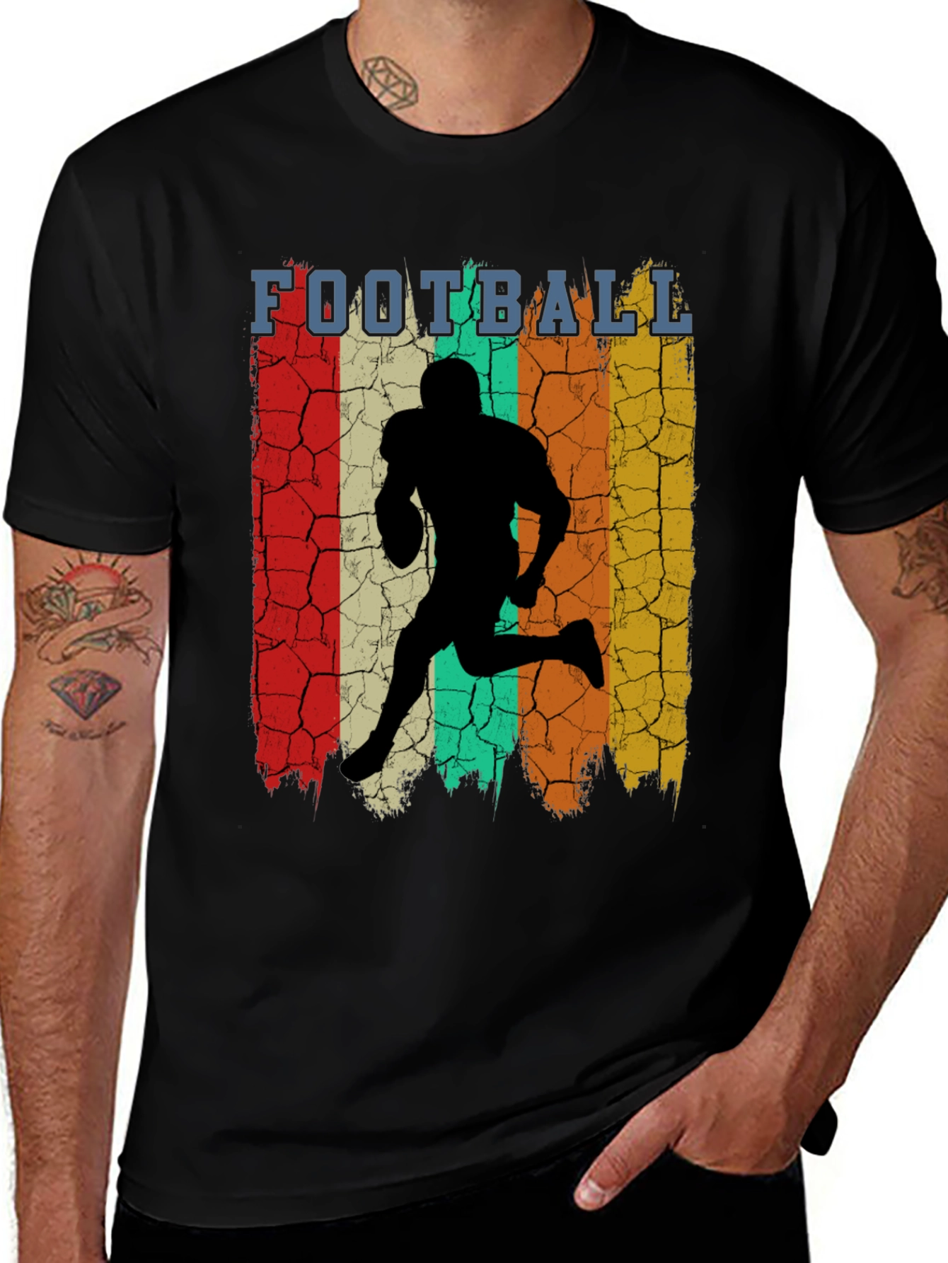 Variant 29 of Vintage Football Player Graphic T-Shirt
