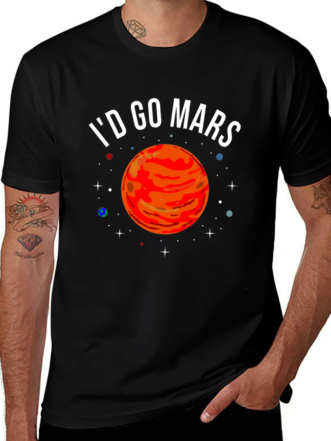 Variant 23 of I'd Go To Mars T-Shirt - Space Adventure