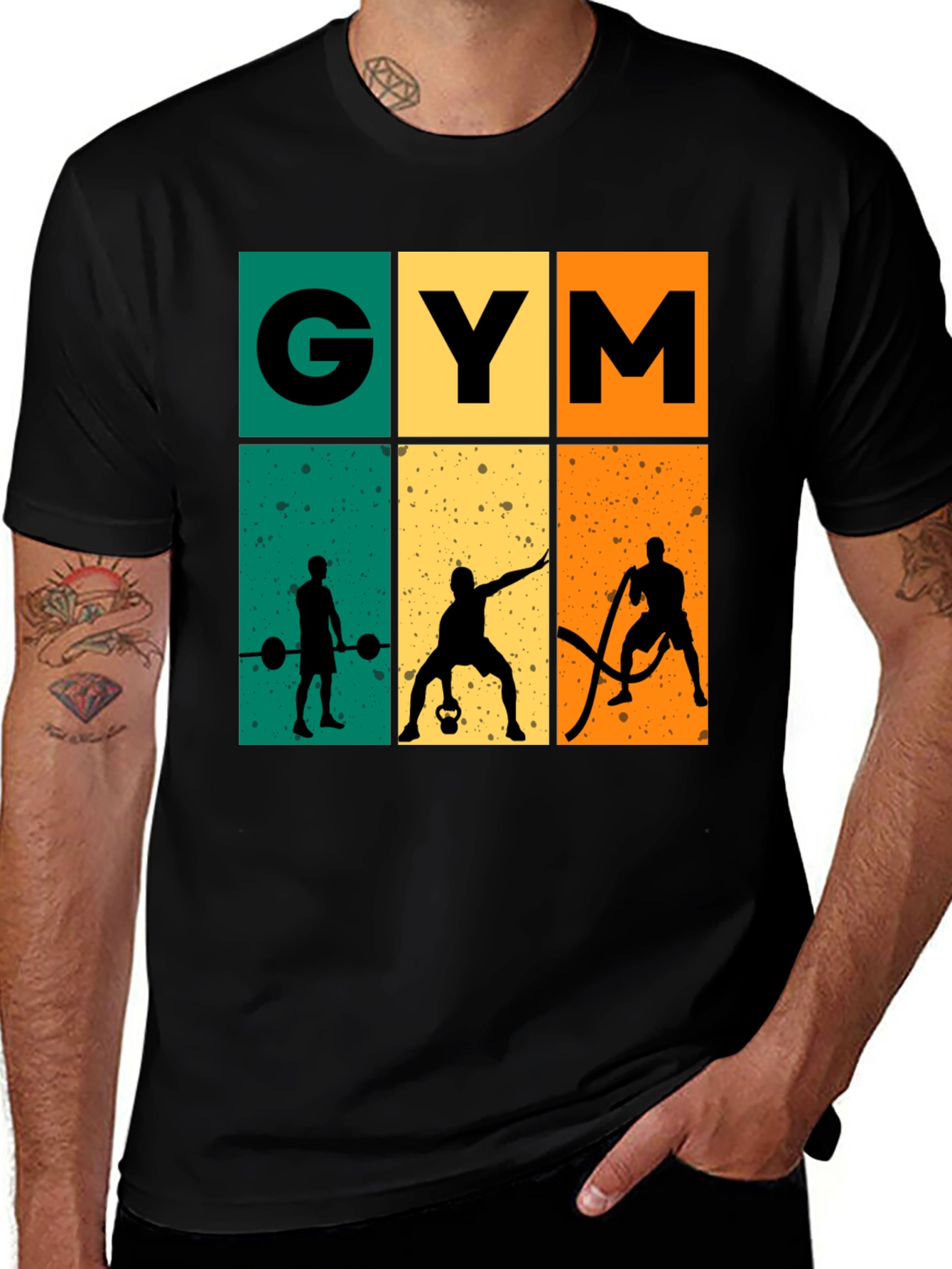 Variant 14 of Retro Gym Workout T-Shirt