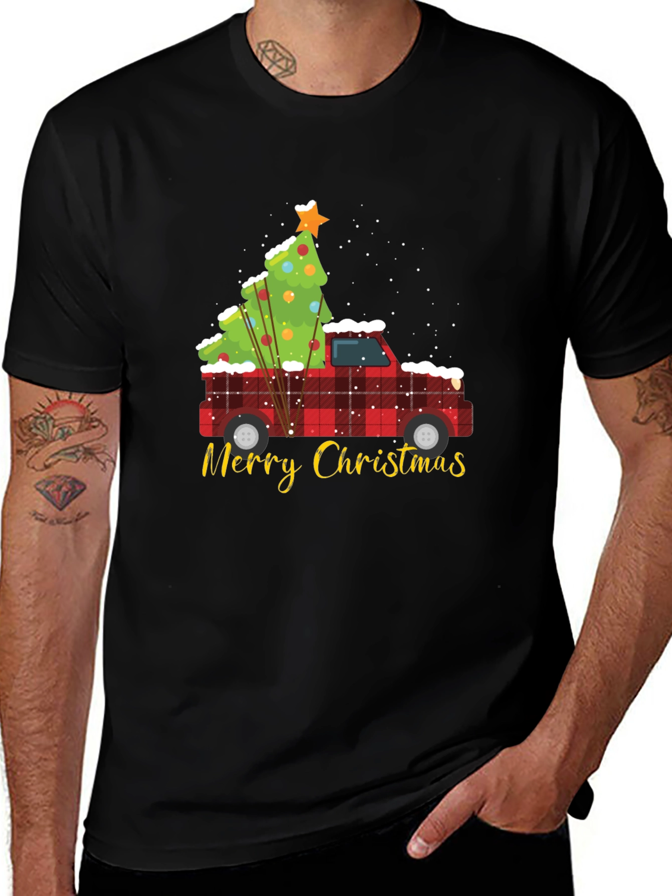 Christmas Truck & Tree Graphic Tee