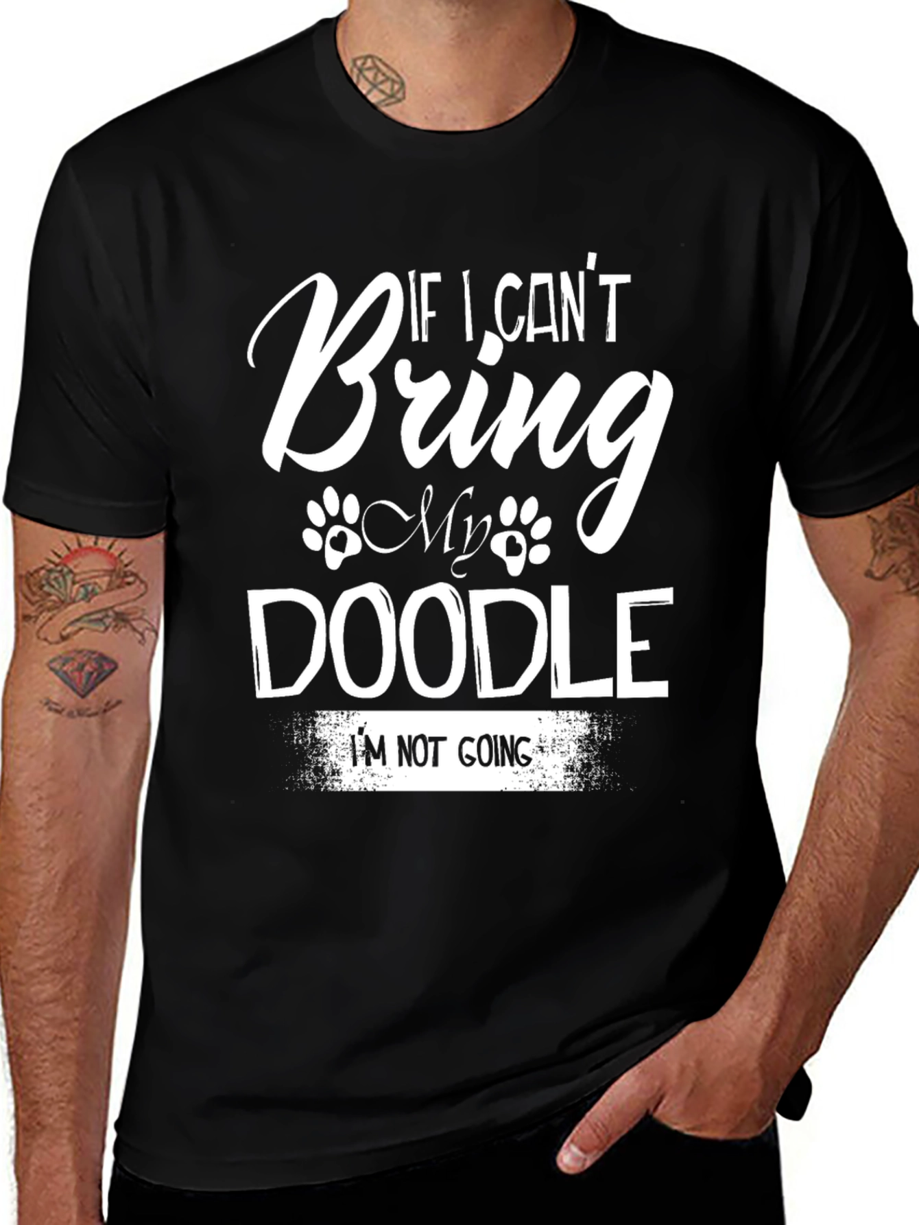 Variant 27 of Doodle Dog T-Shirt - If I Can't Bring My Doodle