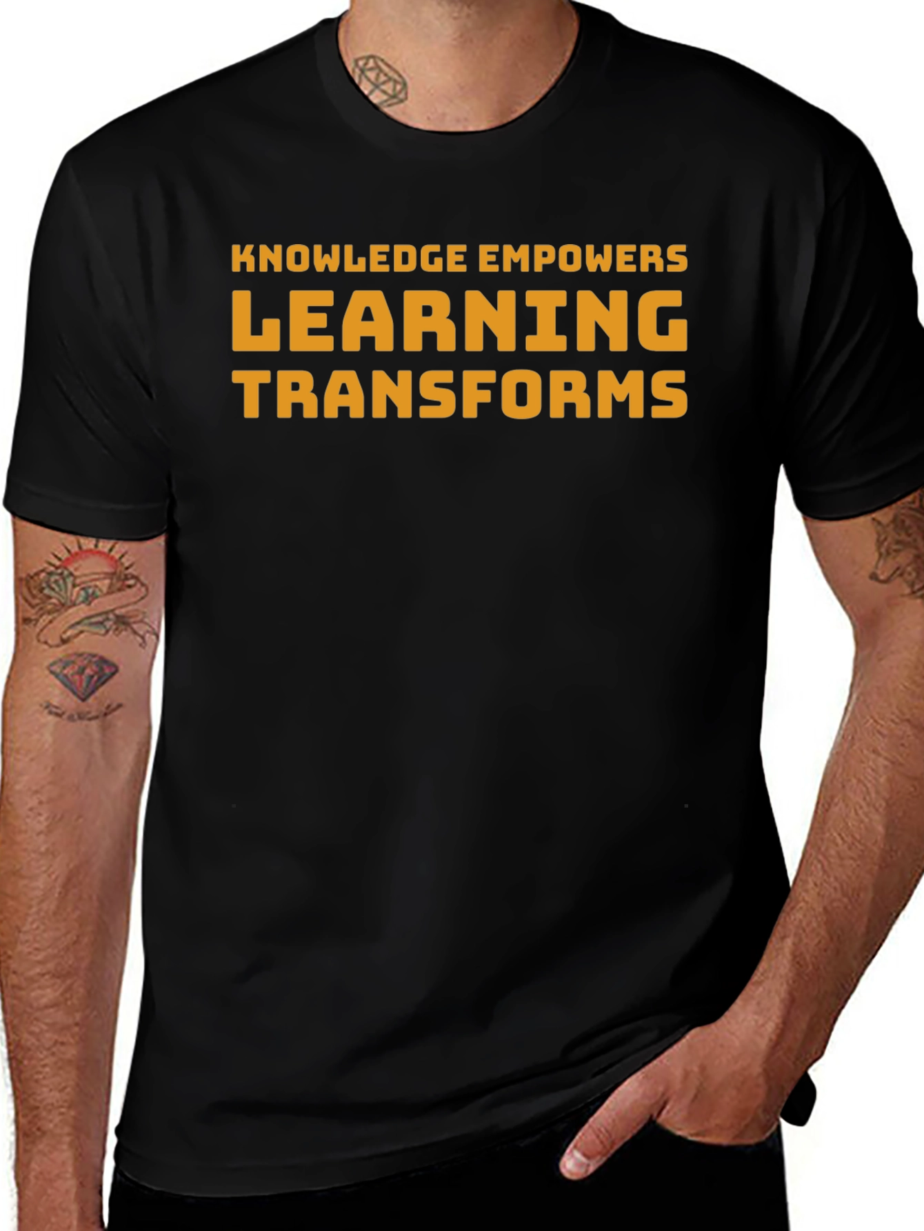 Variant 18 of Knowledge Empowers T-Shirt | Learning Transforms
