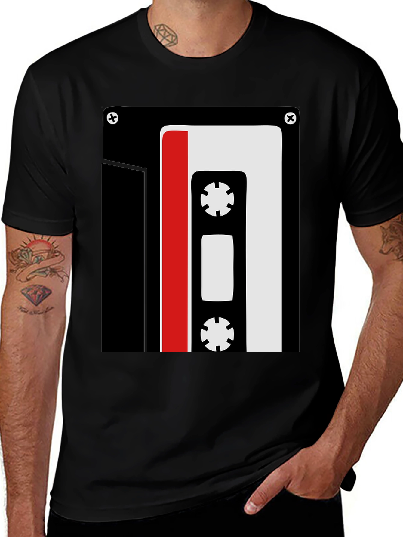 Variant 30 of Retro Cassette Tape T-Shirt - Vintage Music Lover Tee