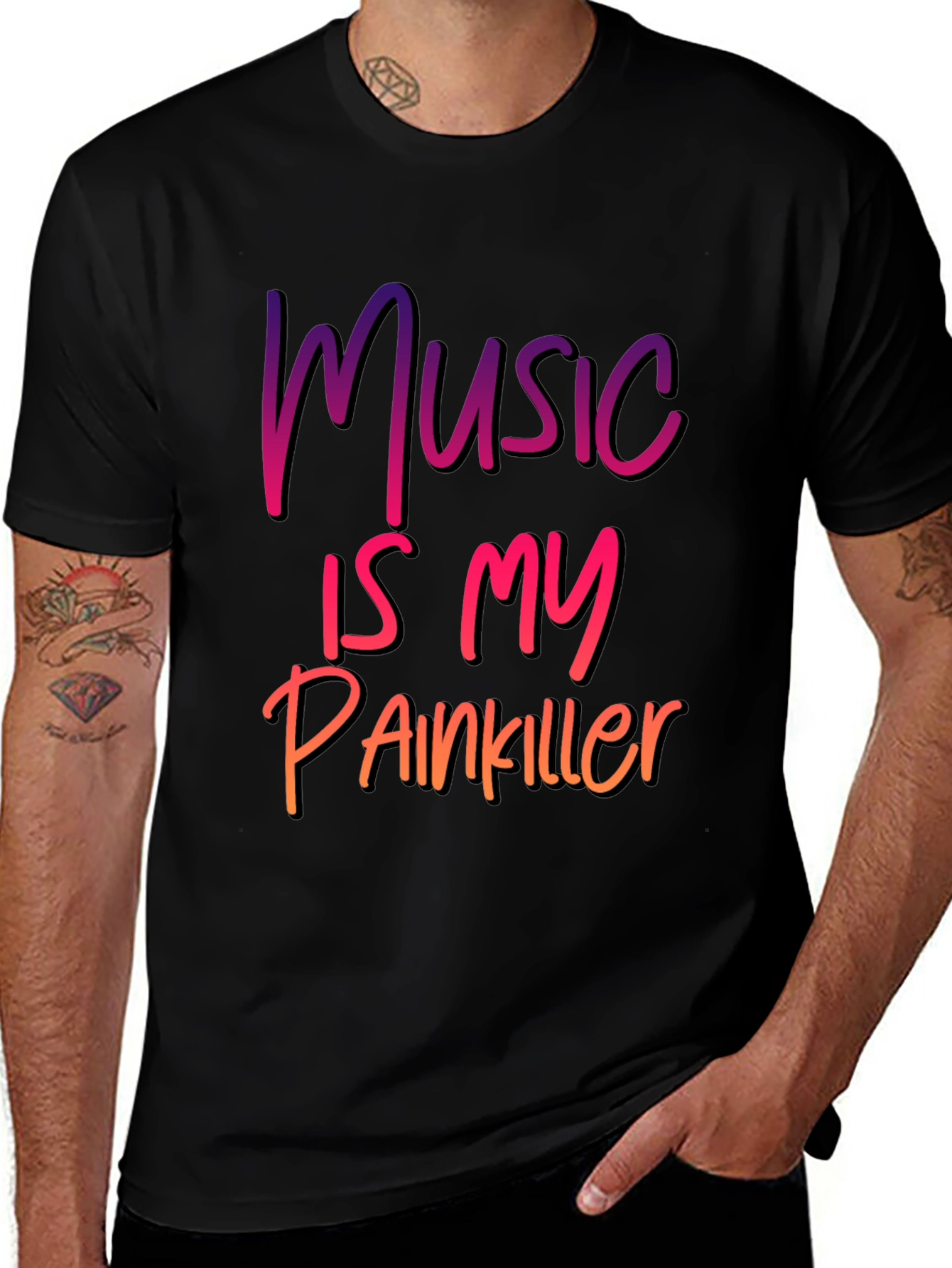 Variant 19 of Music Is My Painkiller Graphic Tee