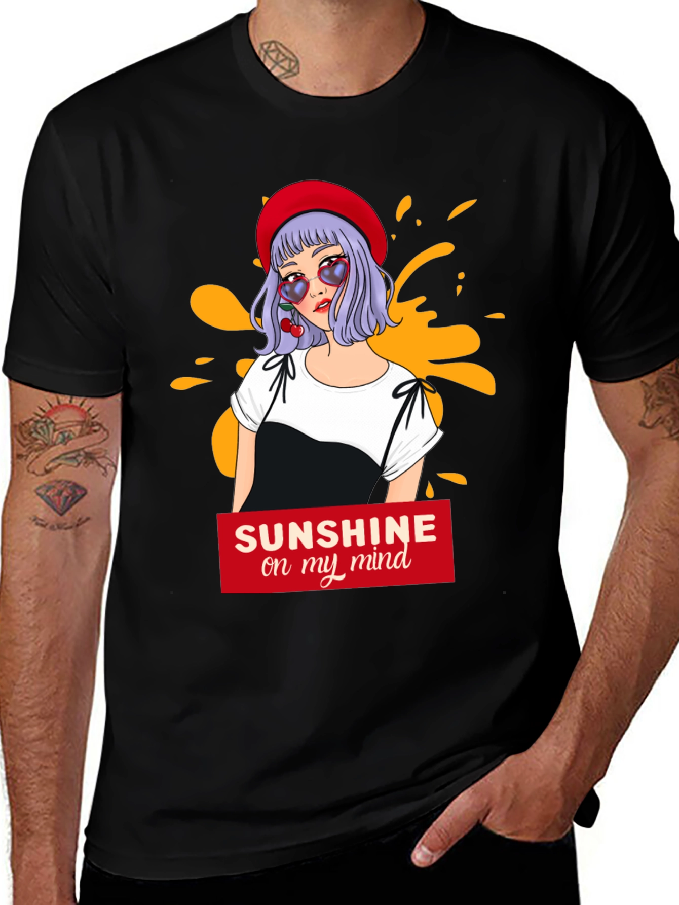 Variant 2 of Sunshine Mind T-Shirt - Fun Graphic Tee
