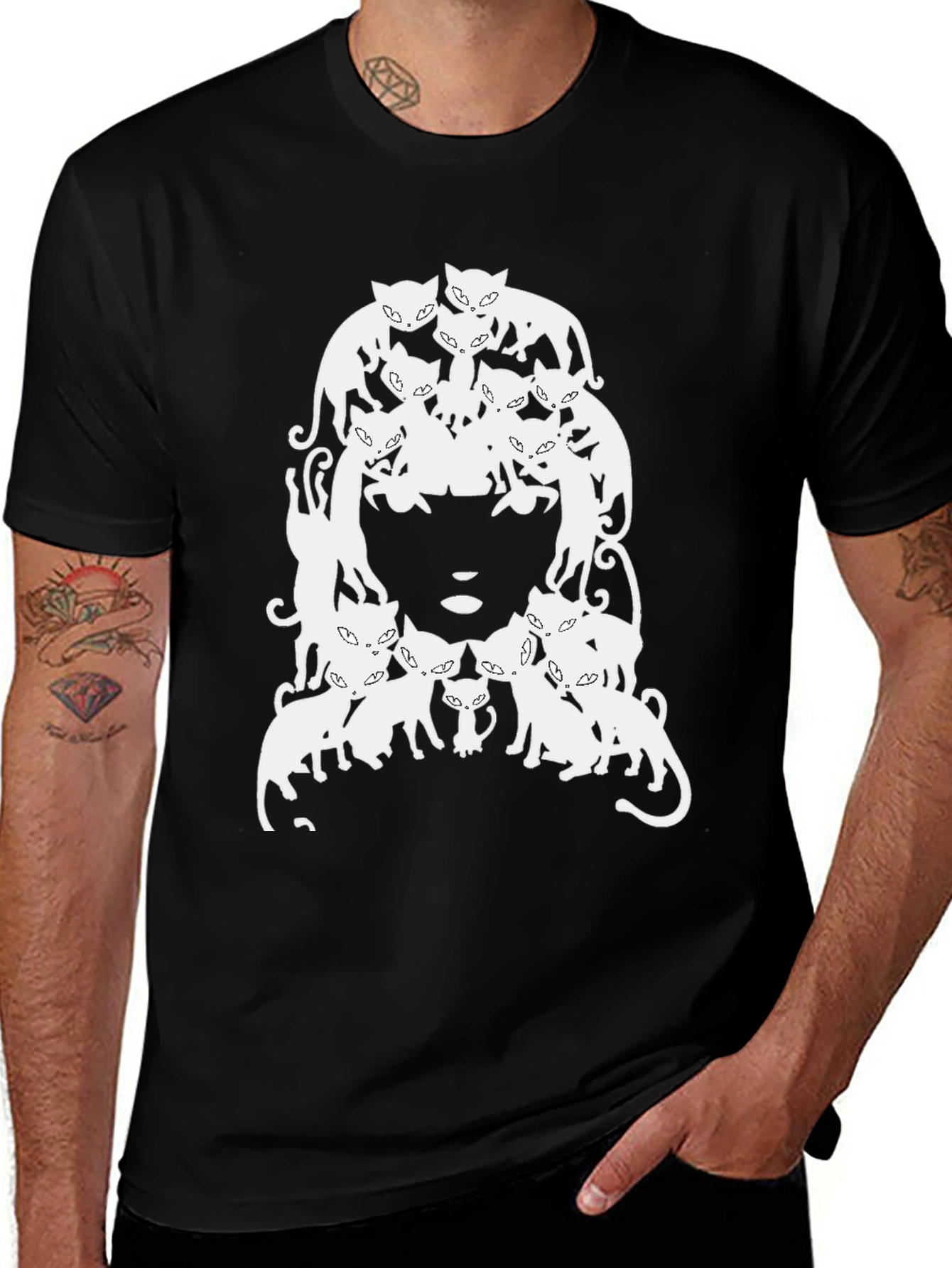 Variant 22 of Cat Lady T-Shirt, Whimsical Graphic Tee