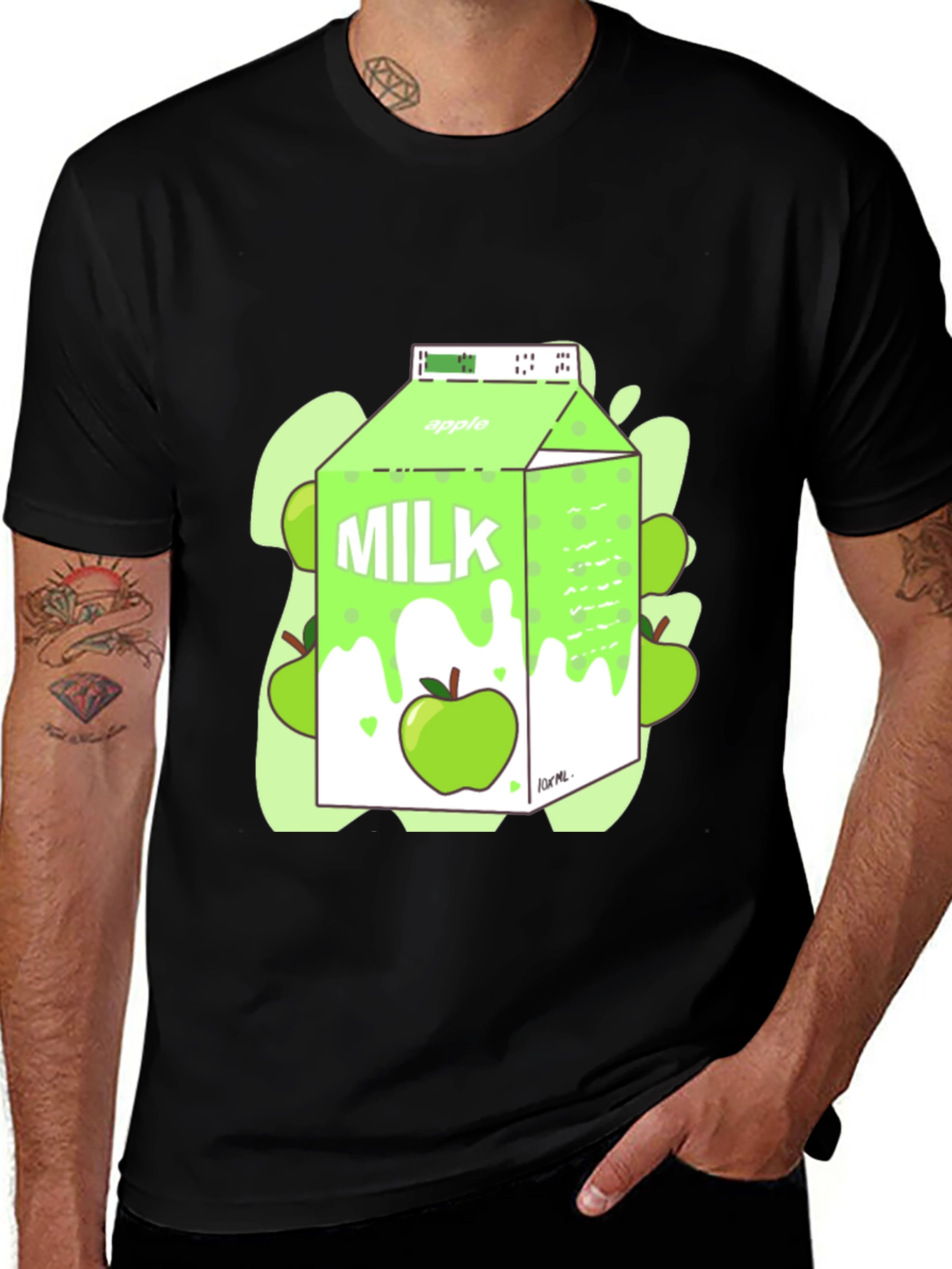 Variant 6 of Apple Milk T-Shirt - Fresh & Unique Design