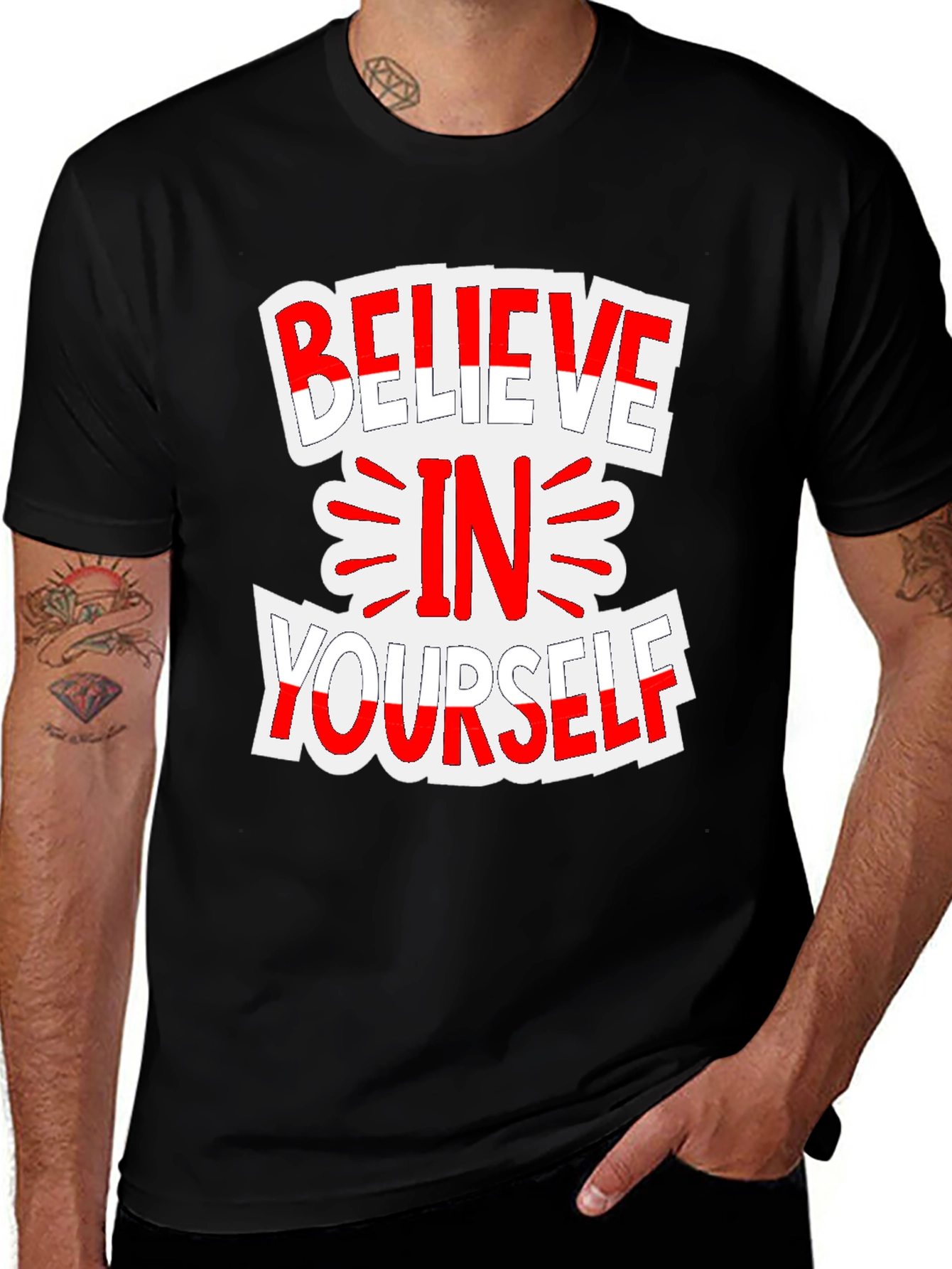 Variant 30 of Believe In Yourself Graphic T-Shirt