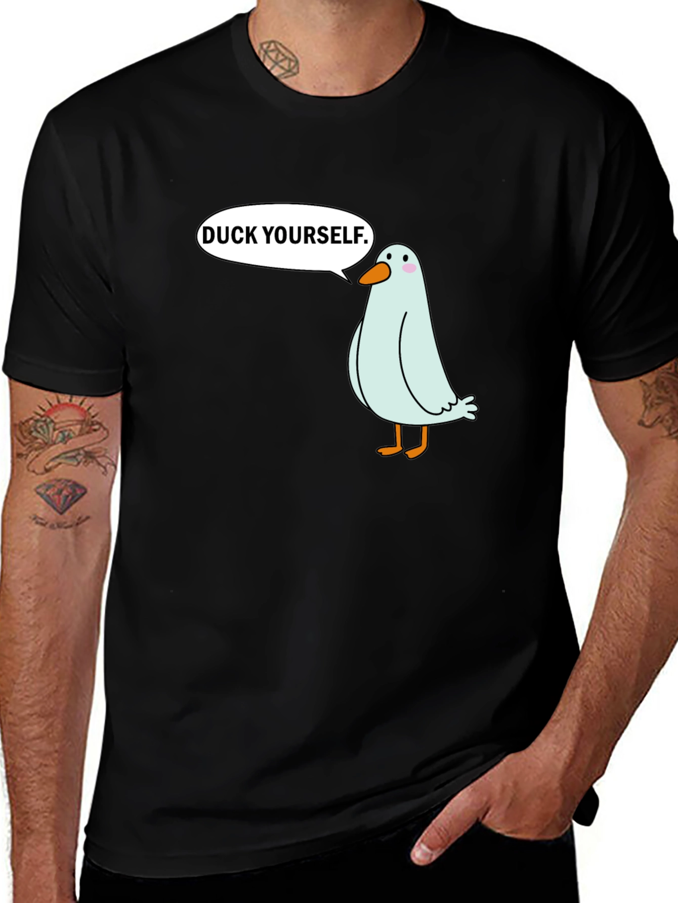 Variant 20 of Duck Yourself T-Shirt - Funny Graphic Tee