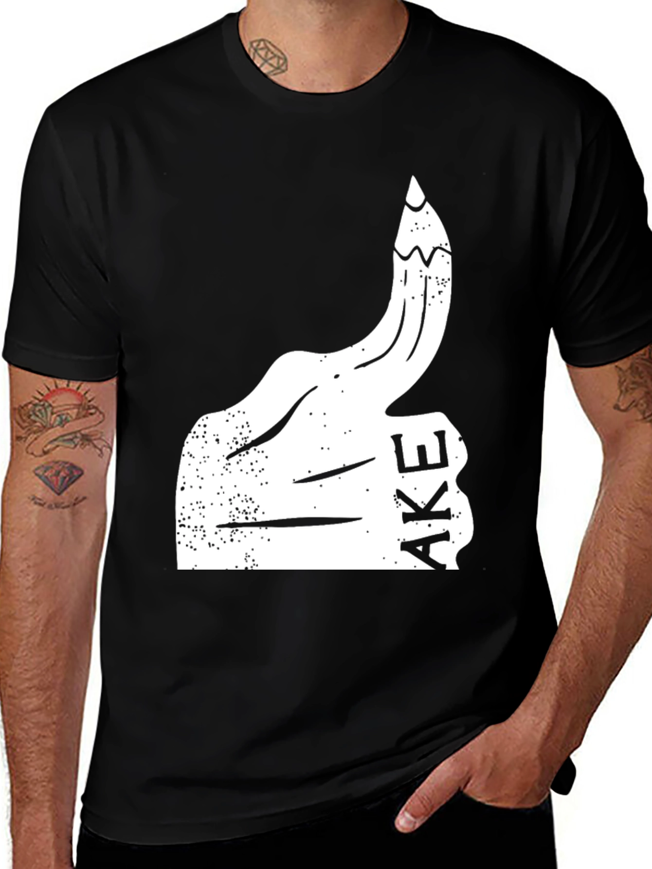Variant 9 of Funny Graphic Tee - Thumbs Up Fake