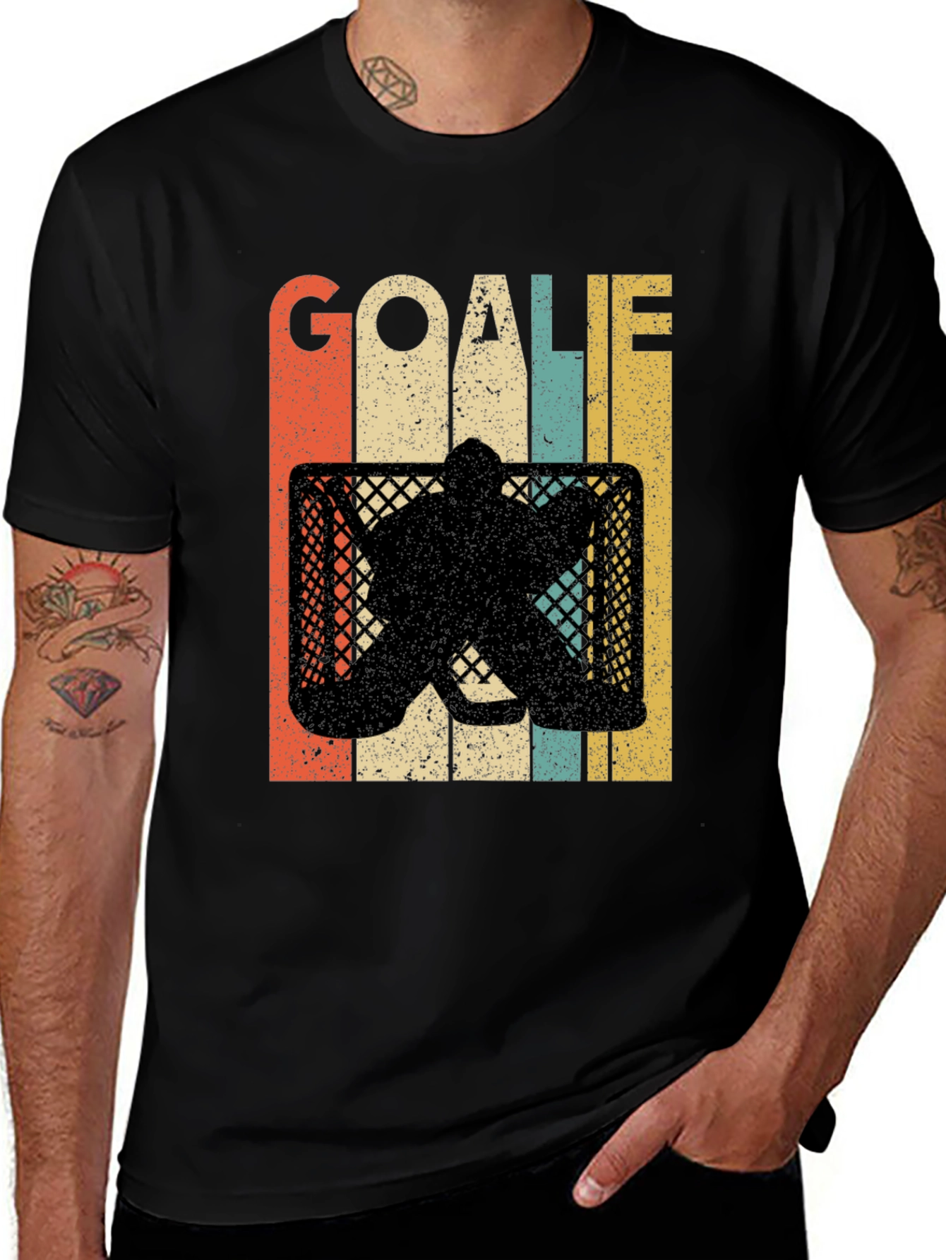 Variant 28 of Retro Goalie T-Shirt - Hockey Fan Apparel