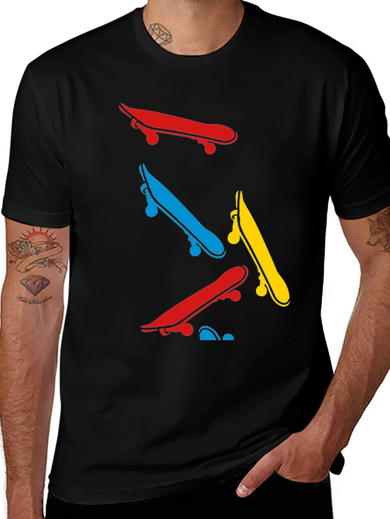 Variant 17 of Skateboard T-shirt