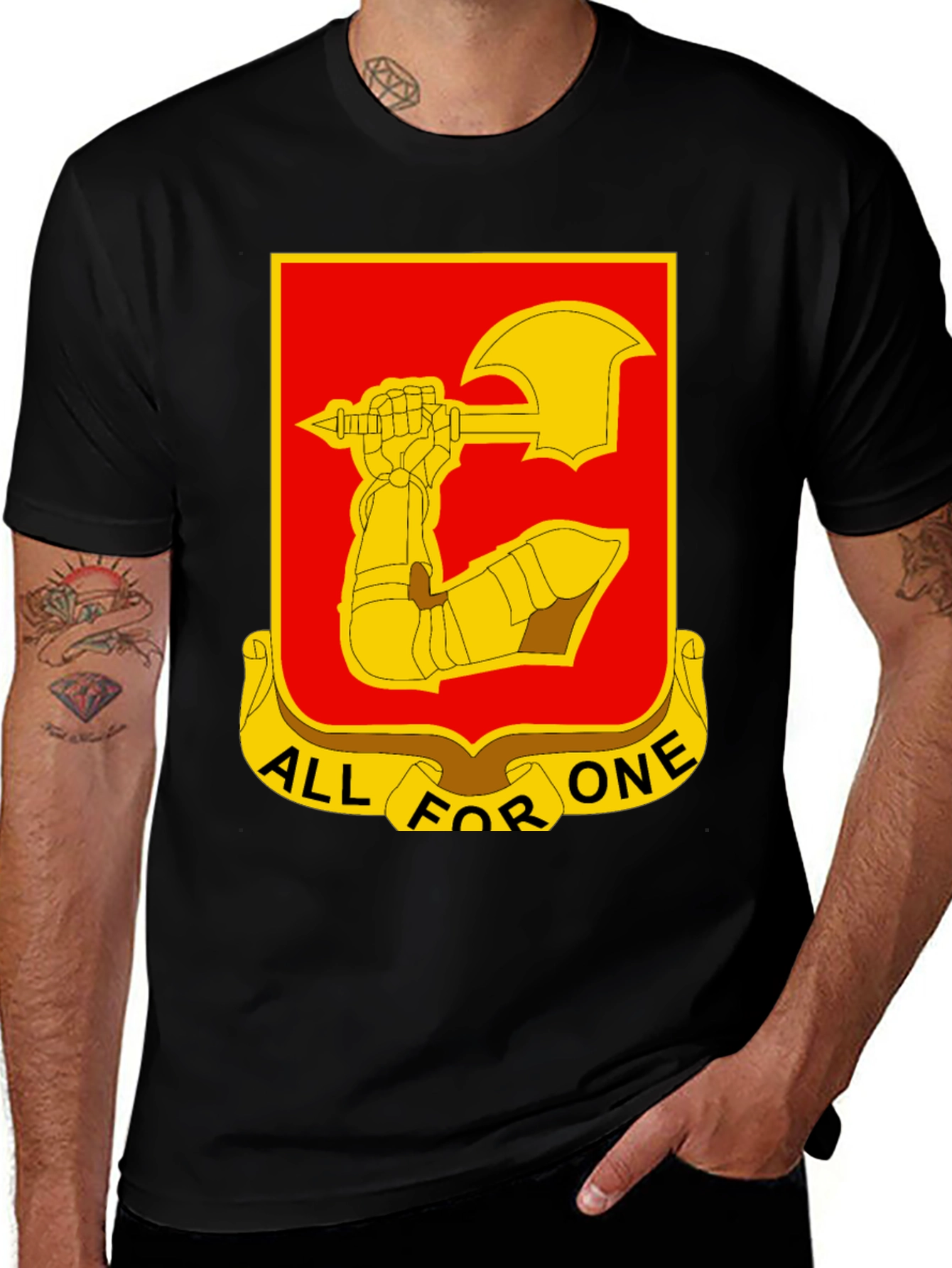 Variant 2 of All For One T-Shirt - Military Unit Tee