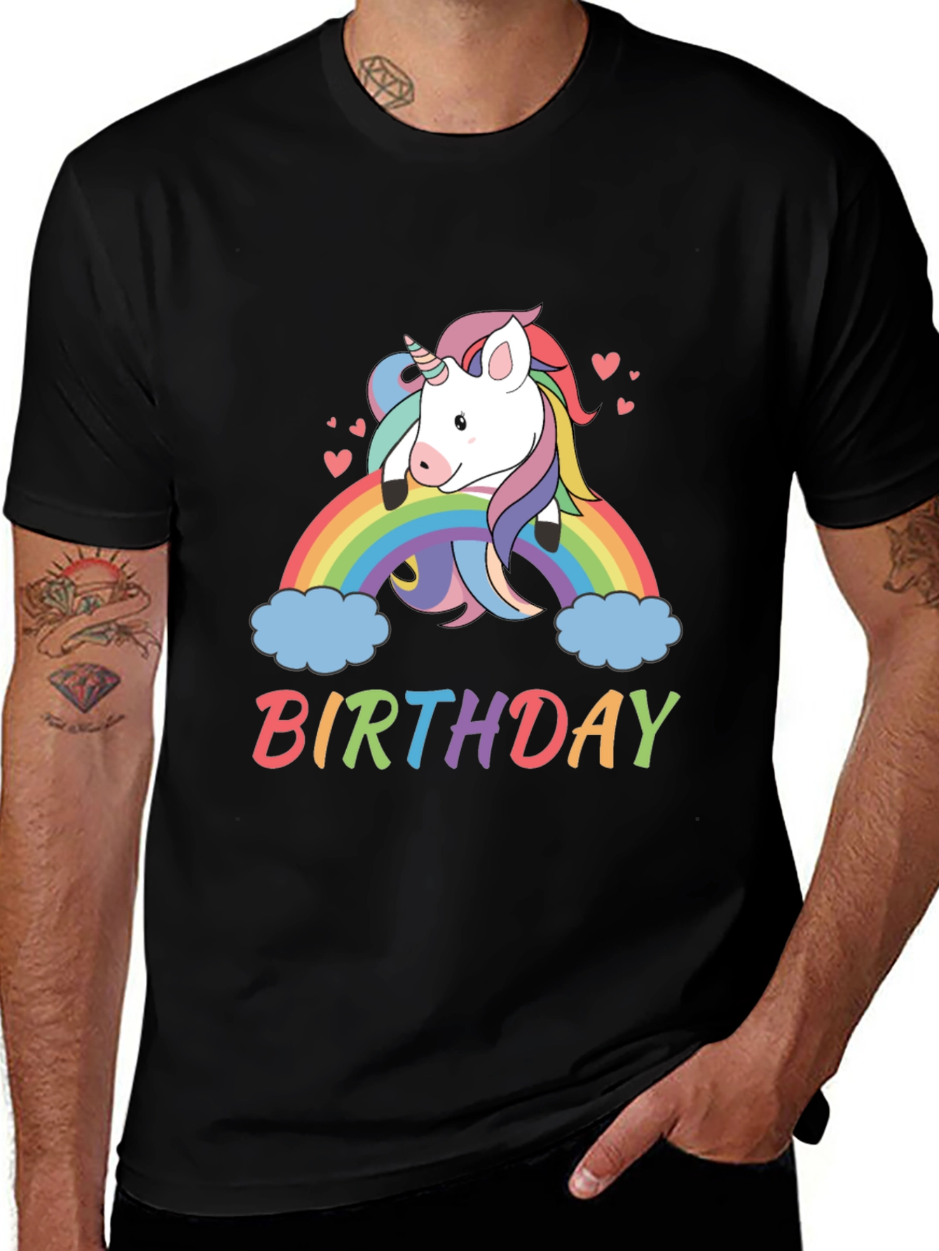 Variant 8 of Unicorn Rainbow Birthday T-Shirt