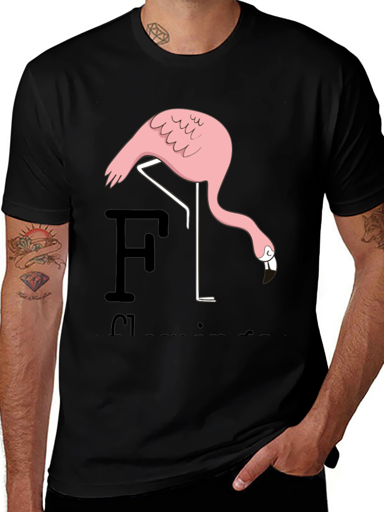 Variant 12 of Funny Flamingo T-Shirt for Casual Wear