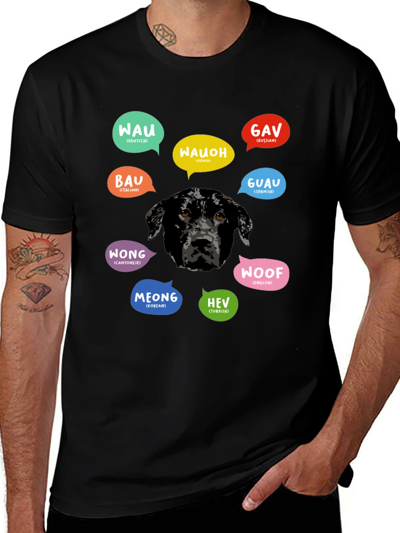 Dog Breeds T-Shirt: Global Woof Edition