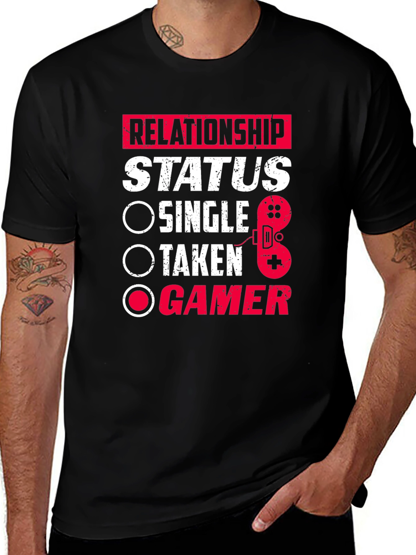 Variant 21 of Relationship Status Gamer T-Shirt