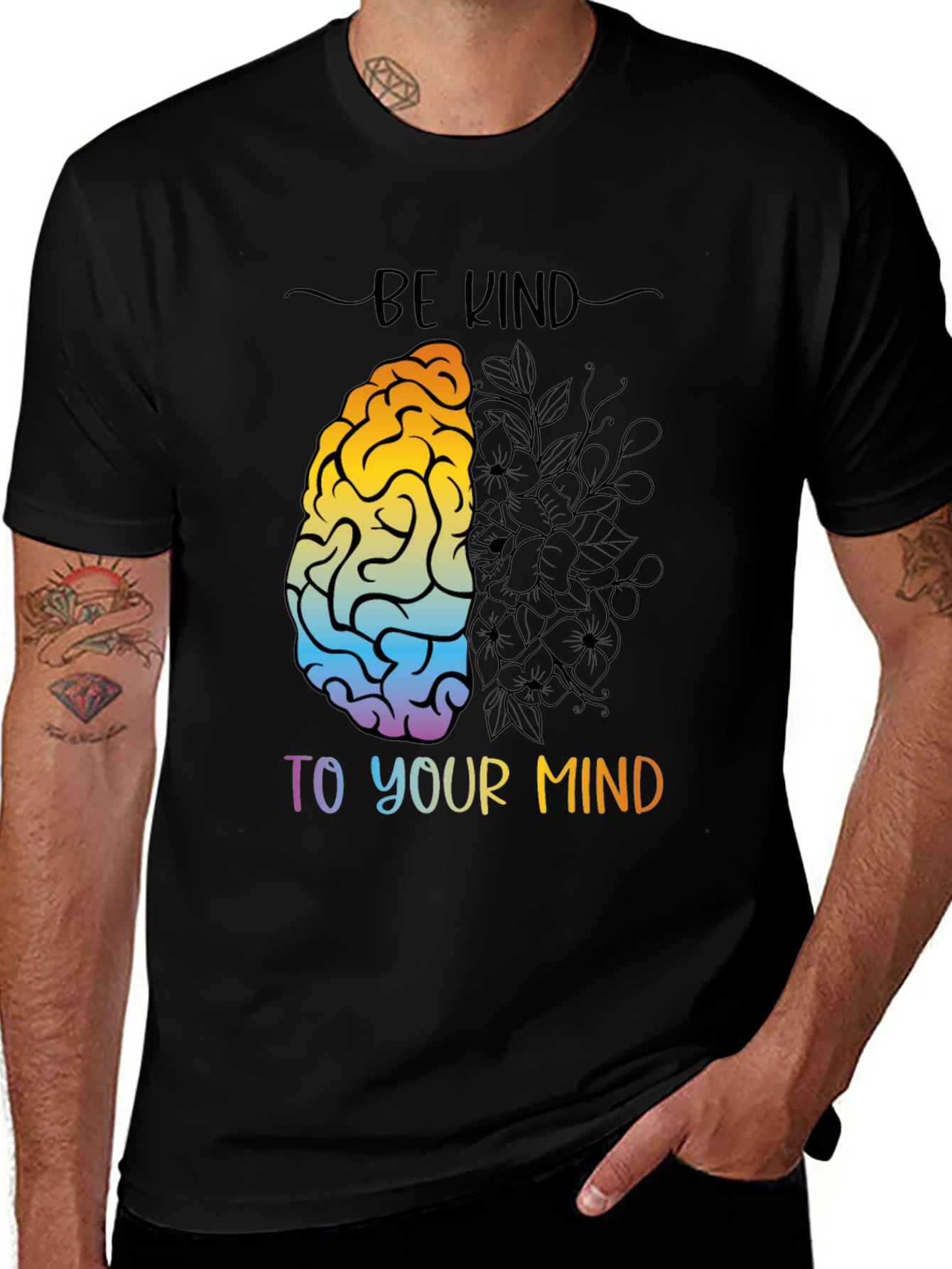 Variant 27 of Be Kind to Your Mind Graphic Tee
