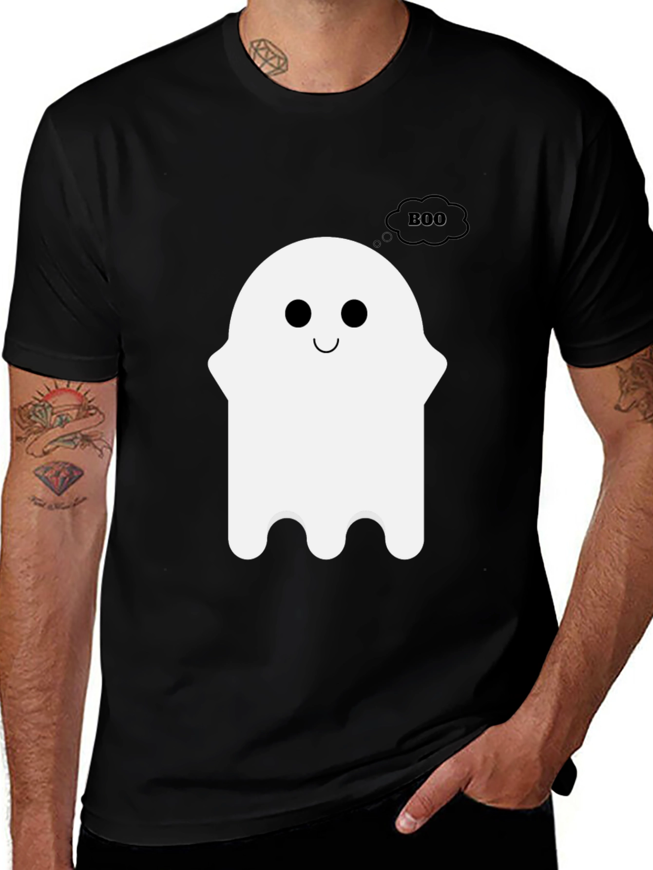 Variant 22 of Spooky Cute Ghost Boo T-Shirt