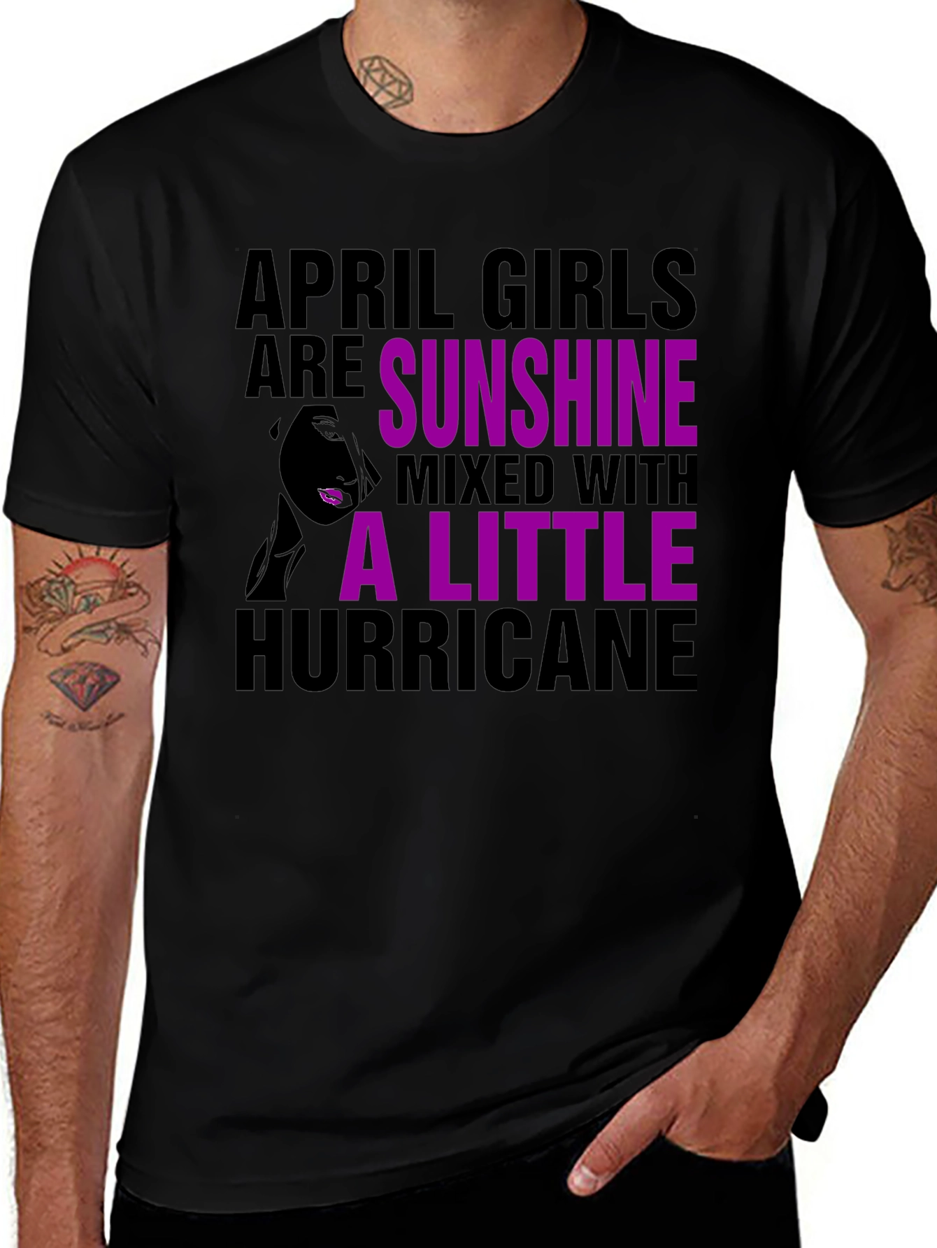 April Girl Sunshine Hurricane Graphic Tee
