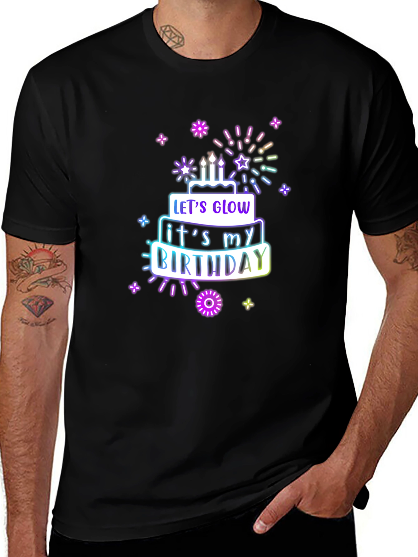 Let's Glow Birthday T-Shirt