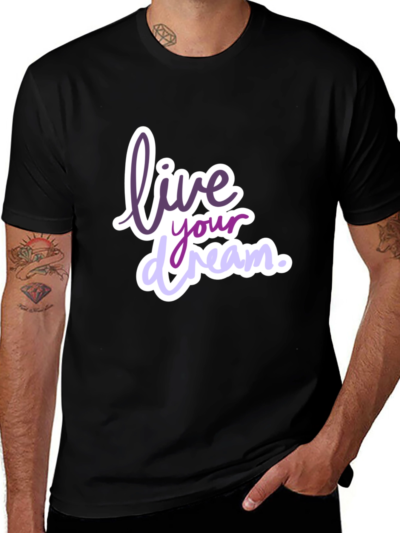 Variant 22 of Live Your Dream Graphic Tee - Stylish Comfort
