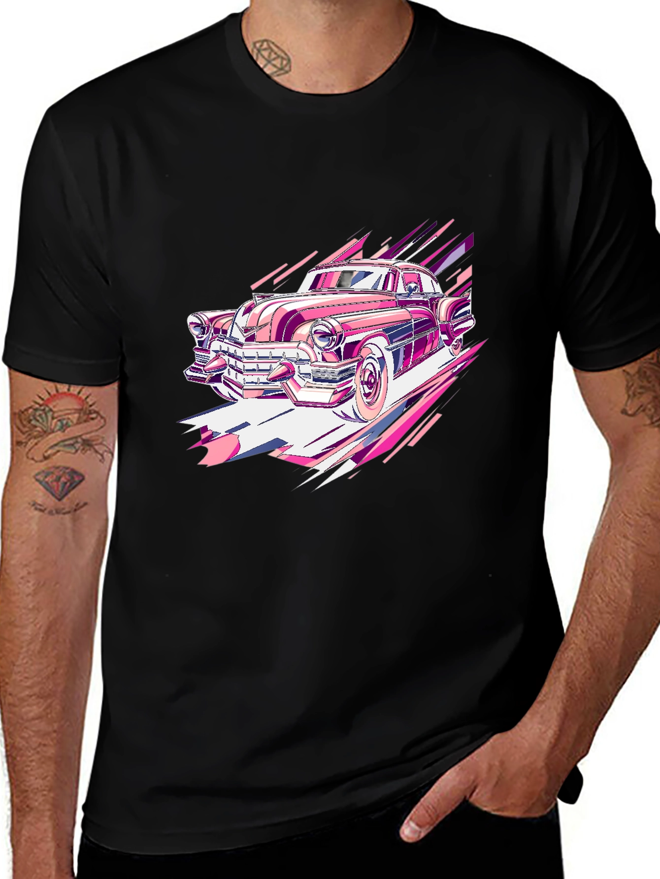 Retro Car Graphic Tee - Classic Cool
