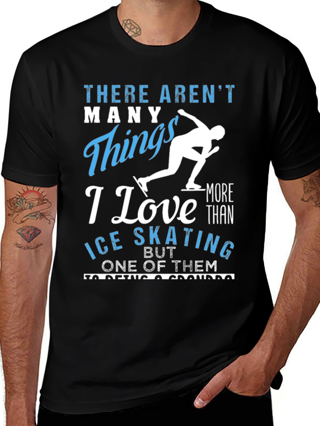 Variant 19 of Ice Skating Grandpa T-Shirt