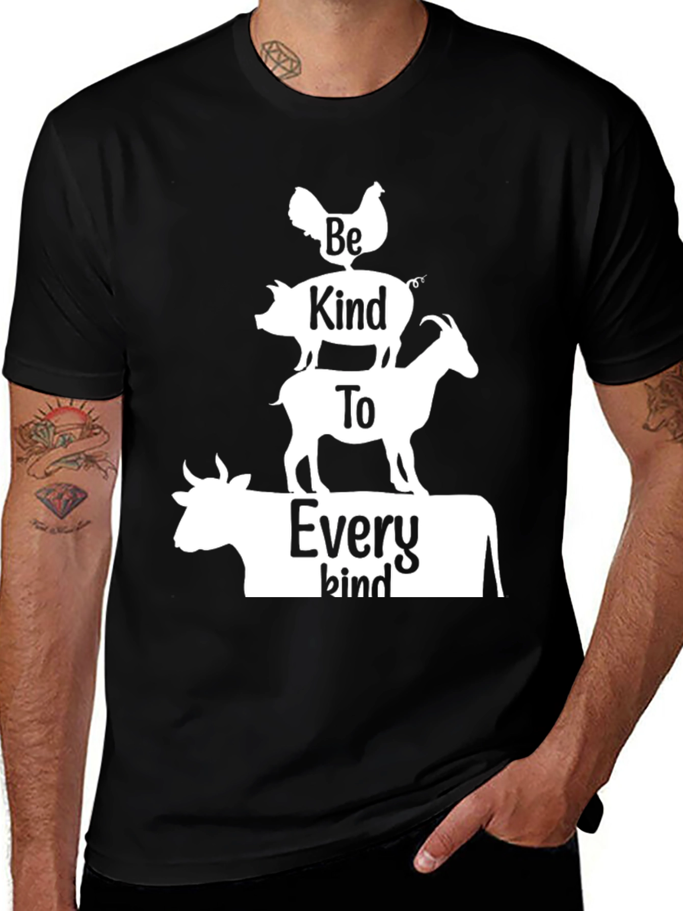Variant 26 of Be Kind to Every Kind Tee: Animal Lover T-Shirt