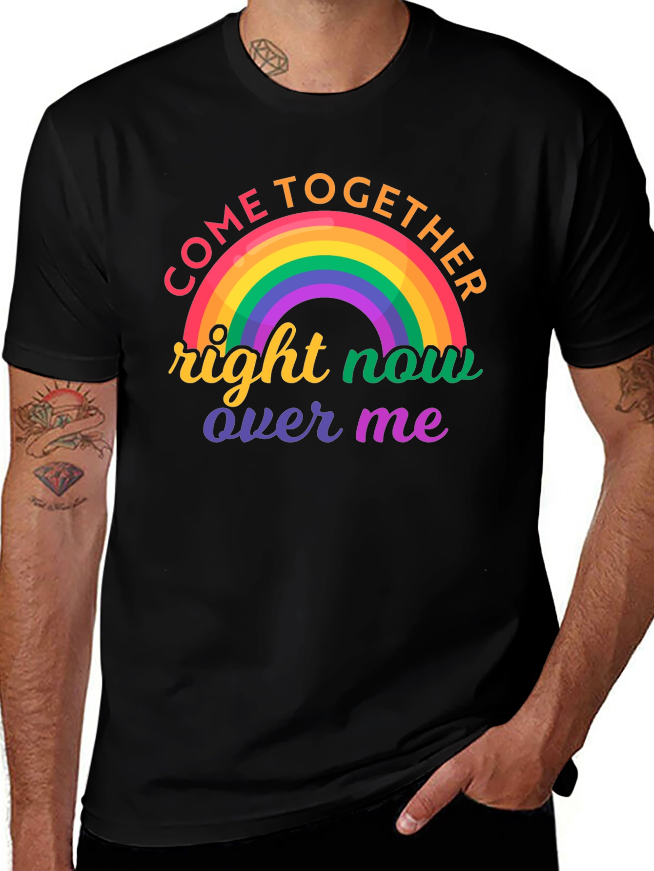 Variant 25 of Rainbow Pride T-Shirt - Come Together Tee