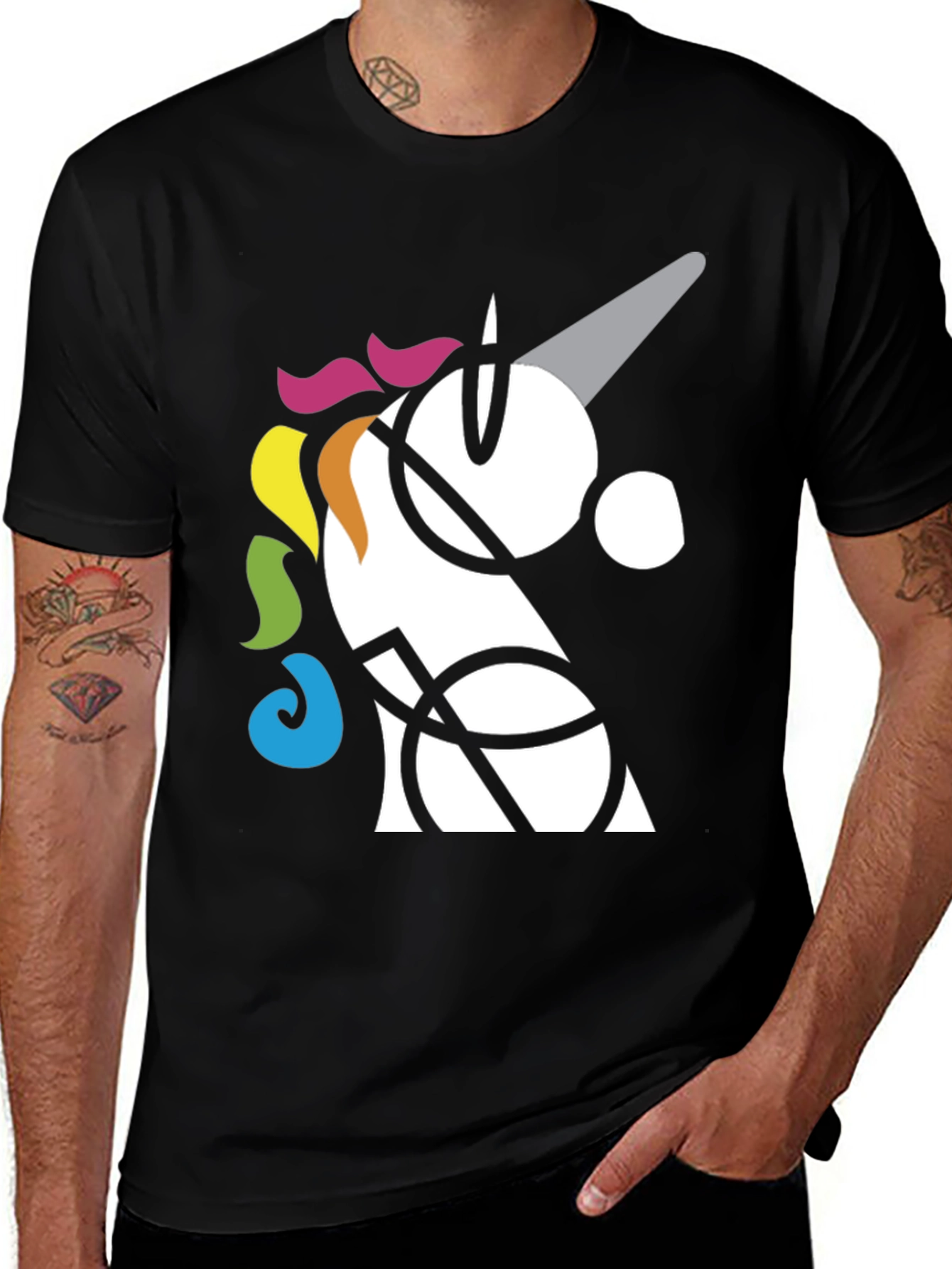 Variant 21 of Abstract Unicorn Graphic T-Shirt
