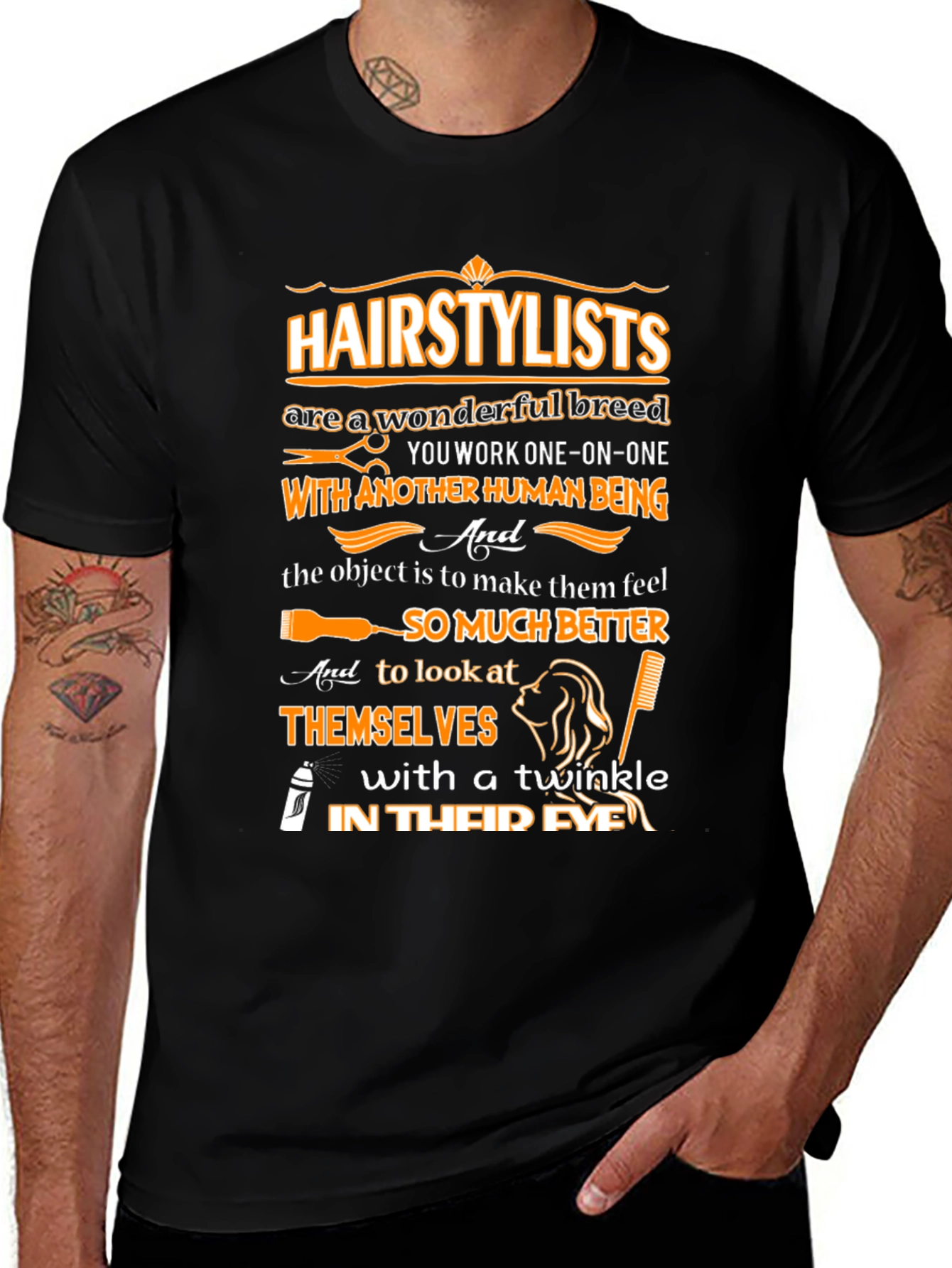 Variant 24 of Hairstylist Wonderful Breed Graphic Tee